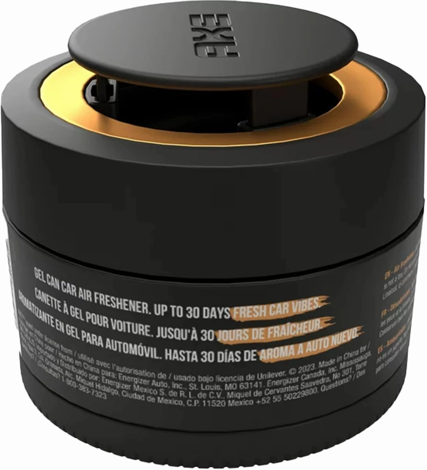 AXE Car Air Freshener Gel Can - Odor Eliminator for Strong Odor - Long Lasting Fragrance & Effective Car Air Fresheners - Automotive Essential, 4.4 oz (Dark Temptation, 4 Packs)