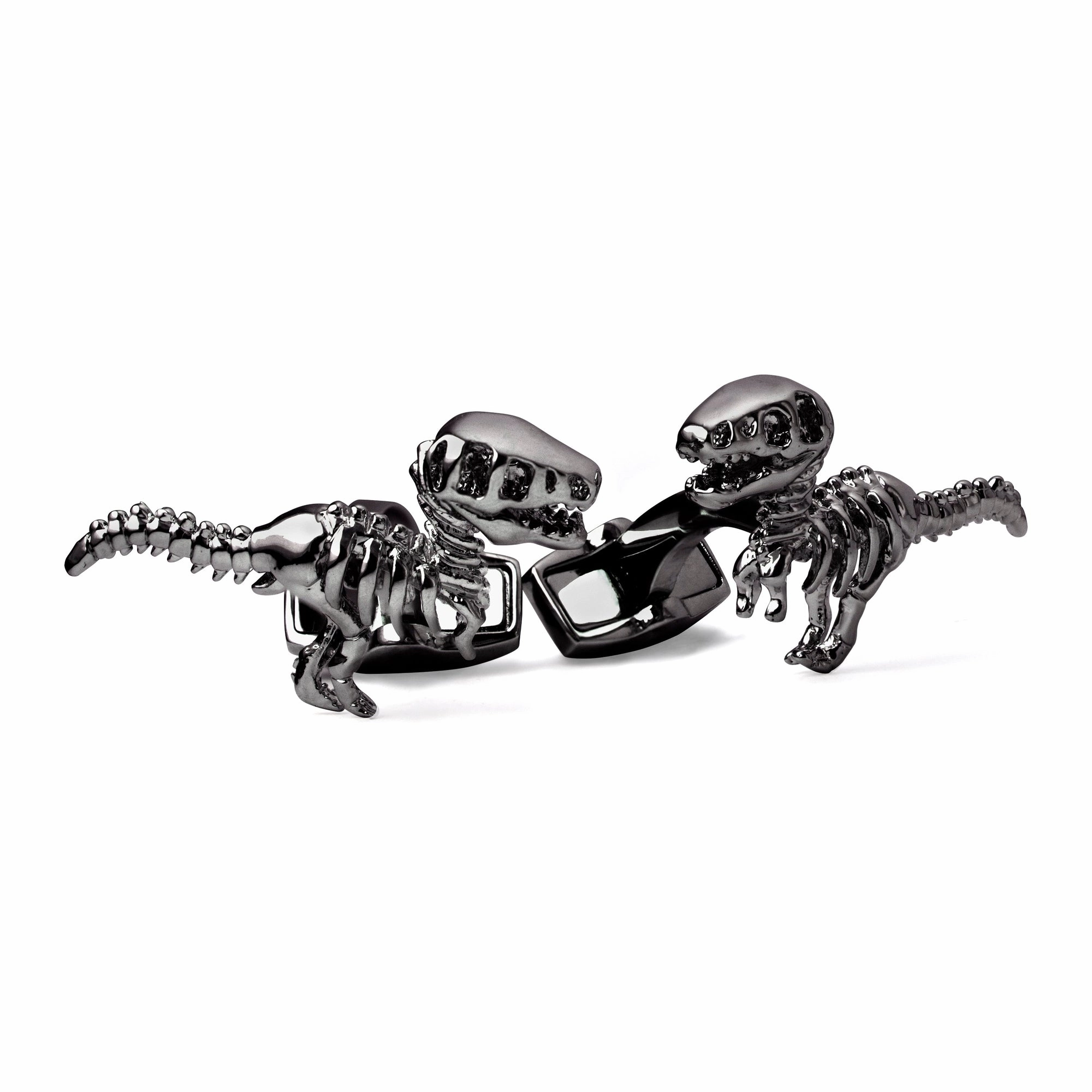 Azthom Dinosaur Bone In Gunmetal Cufflinks
