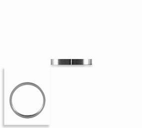 B.Tiff Plain Band Ring Silver