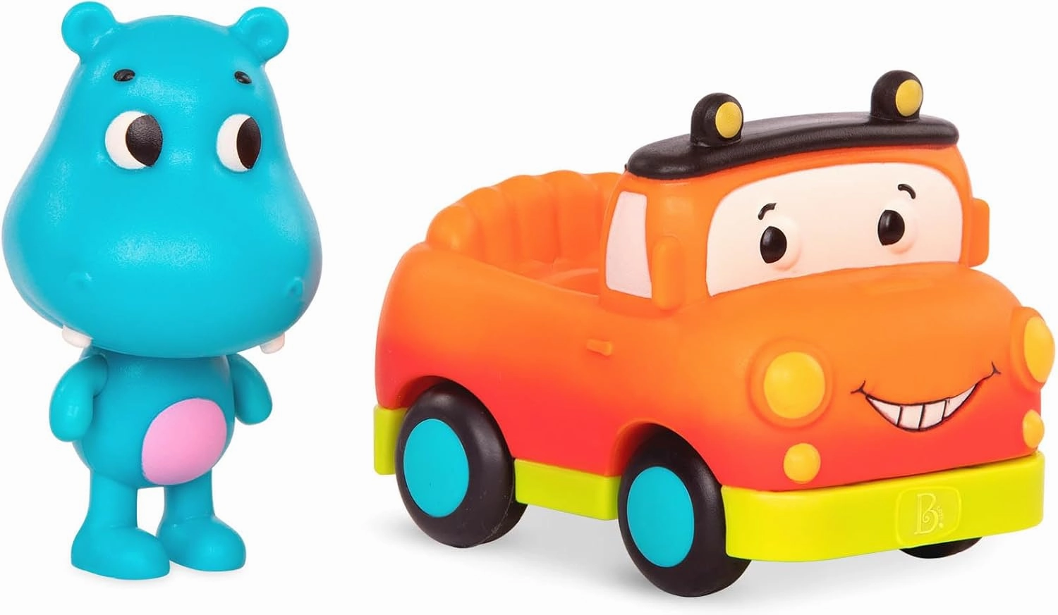 B. toys – Toy Vehicles & Animal Characters – Race Car, Motorcycle, Pick-Up Truck – Toy Cars for Toddlers, Kids – Lights & Sounds – 1 Year   – 3-Pack Mini Riders