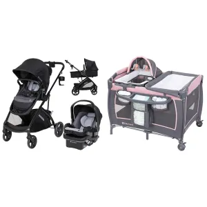 Baby Trend Passport Switch Modular Travel System, Bassinet & Lil Snooze Deluxe III Nursery Center