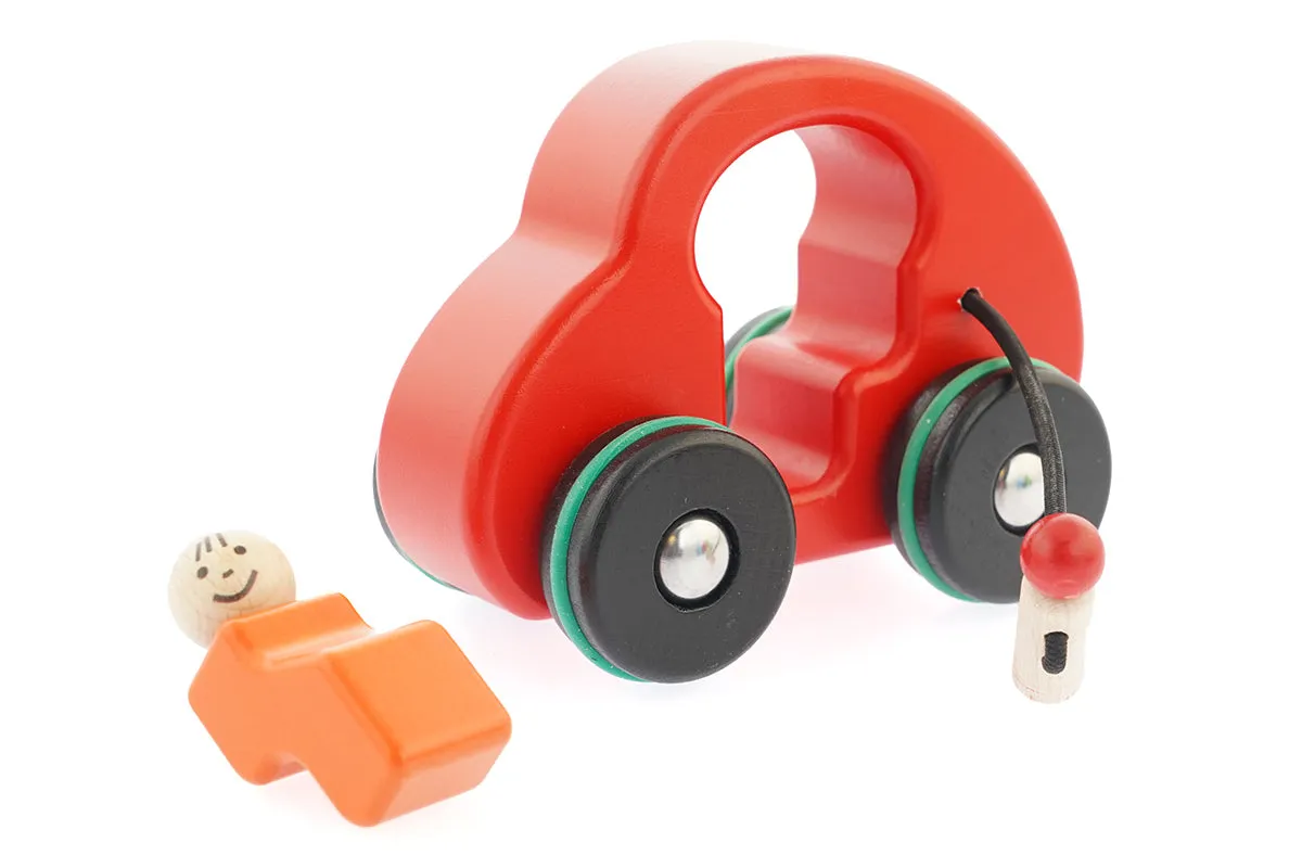 Bajo Fasten Seat Belt Car - Red