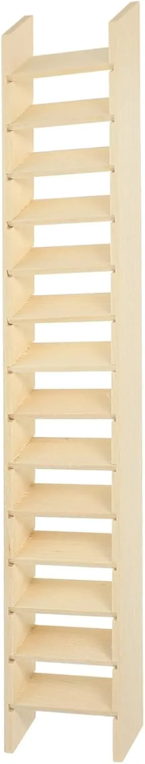 balacoo 2pcs Miniature Wooden Ladder Fairy Ladder Decor for Dollhouse and Mini House Simulation Compact Ornament for Miniature Gardens and Vivid Life Scenes
