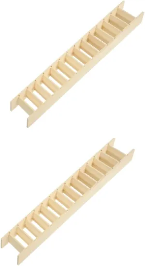 balacoo 2pcs Miniature Wooden Ladder Fairy Ladder Decor for Dollhouse and Mini House Simulation Compact Ornament for Miniature Gardens and Vivid Life Scenes