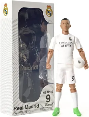 Banbo Toys Real Madrid Mbappe 8" Collectible Soccer Action Figure