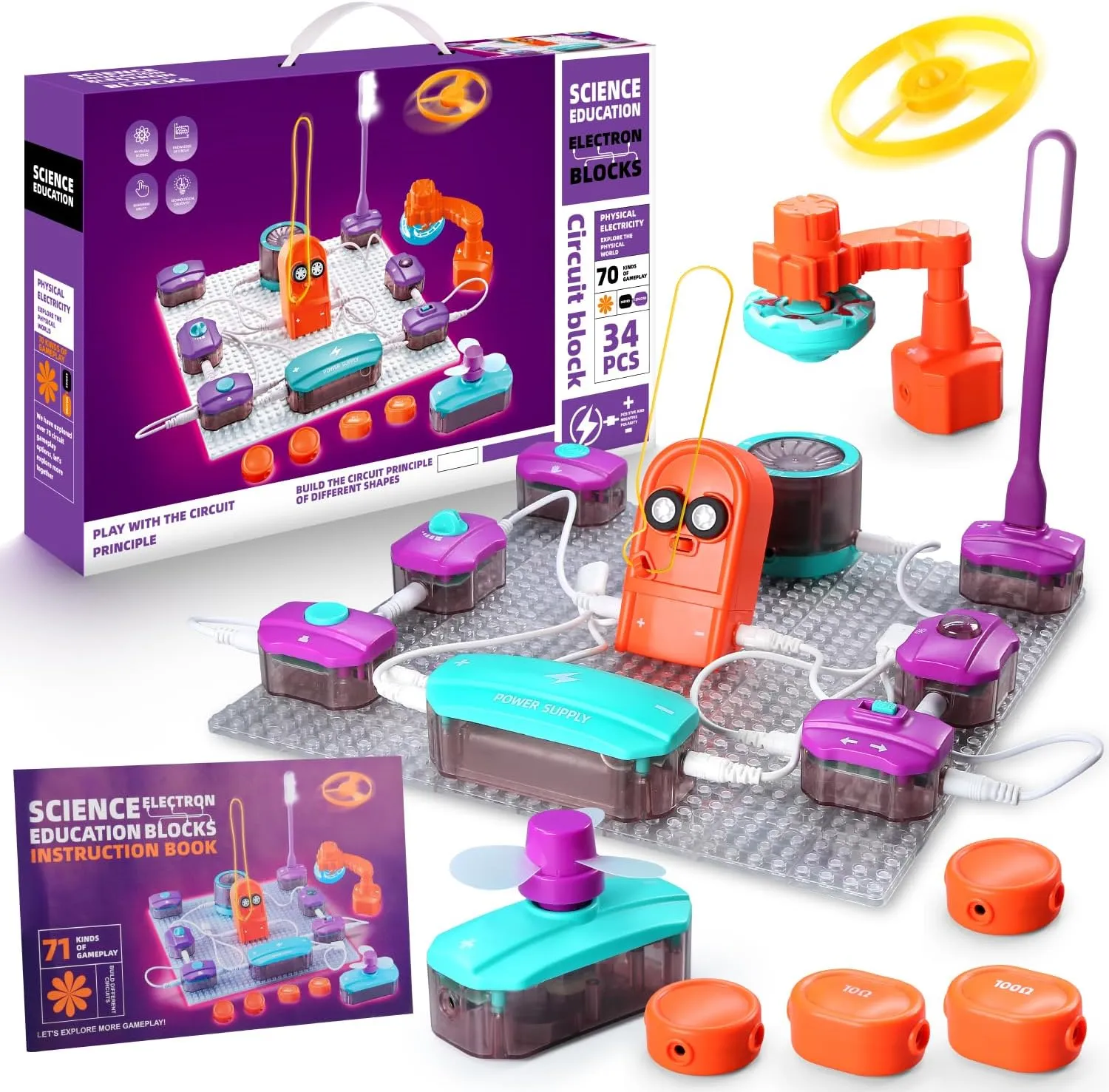 BATURU STEM Projects for Kids Ages 6 8 10 12 Years Boys Girls | 70 Science Experiments Electronics for Kids | Educational Science Kits Toys for Birthday Gift Idea