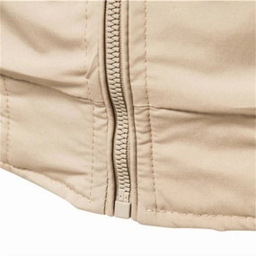 Beige Lightweight Jacket - Durable Outdoor Wear, Premium Zipper