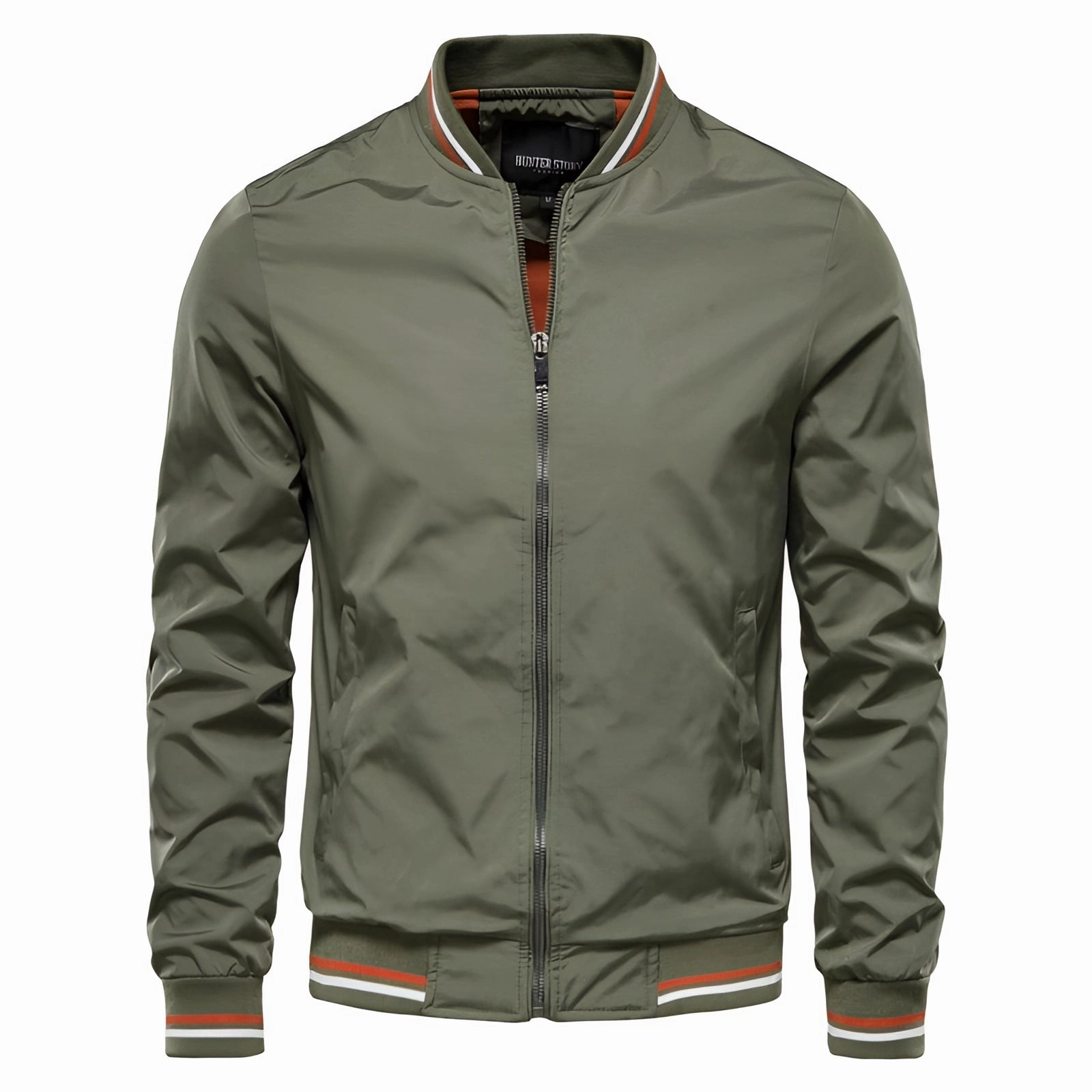 Beige Lightweight Jacket - Durable Outdoor Wear, Premium Zipper