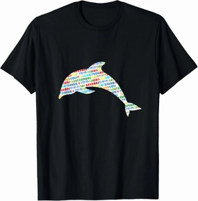 Bimini Bay Dolphin Word Cloud T-Shirt