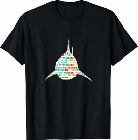 Bimini Bay Shark Word Cloud T-Shirt