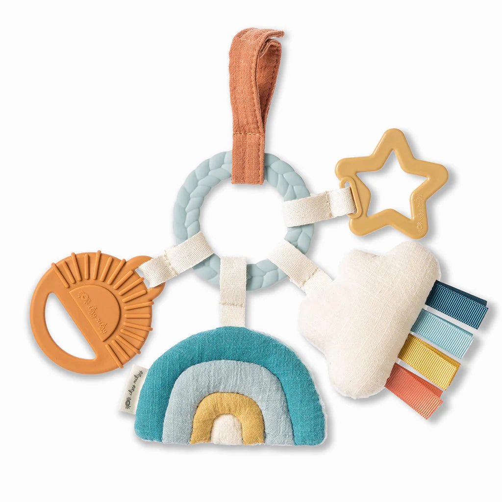 Bitzy Busy Ring™ Teething Activity Toy - Rainbow