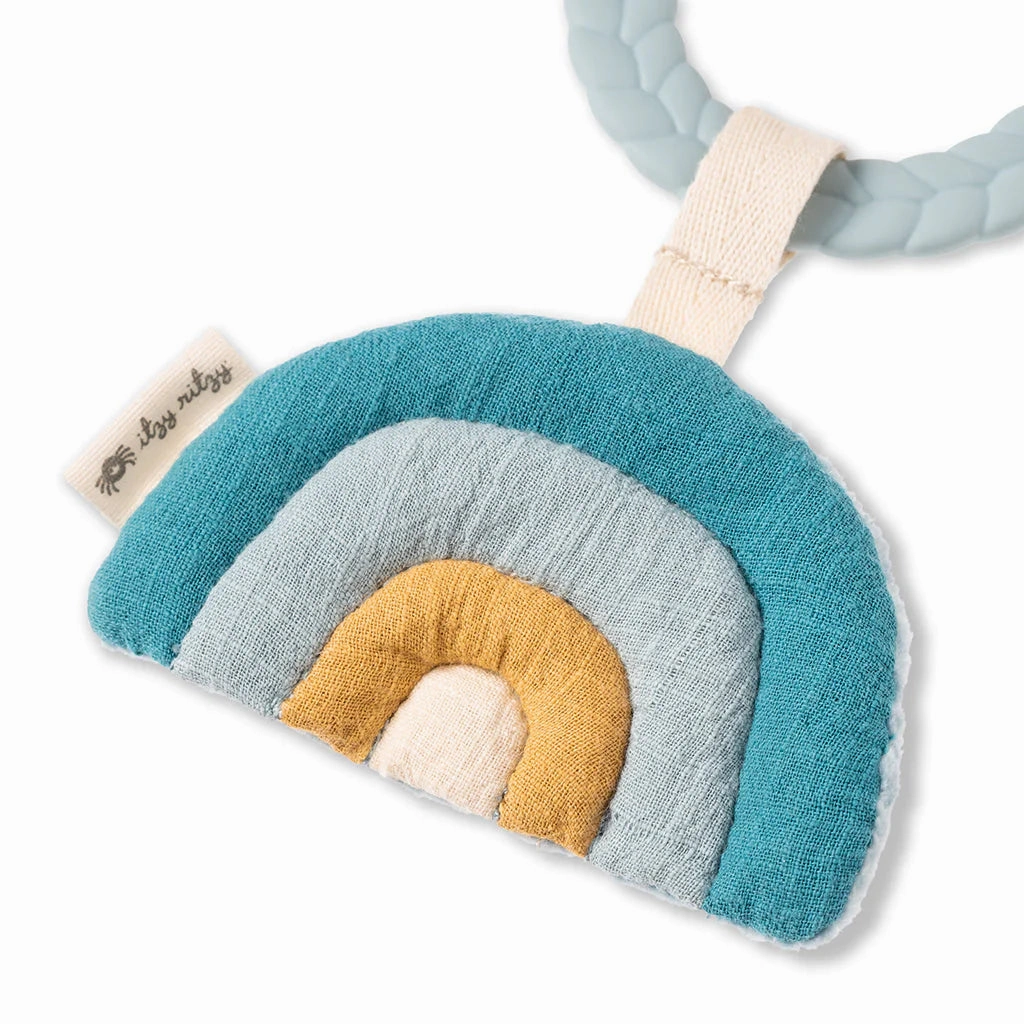 Bitzy Busy Ring™ Teething Activity Toy - Rainbow