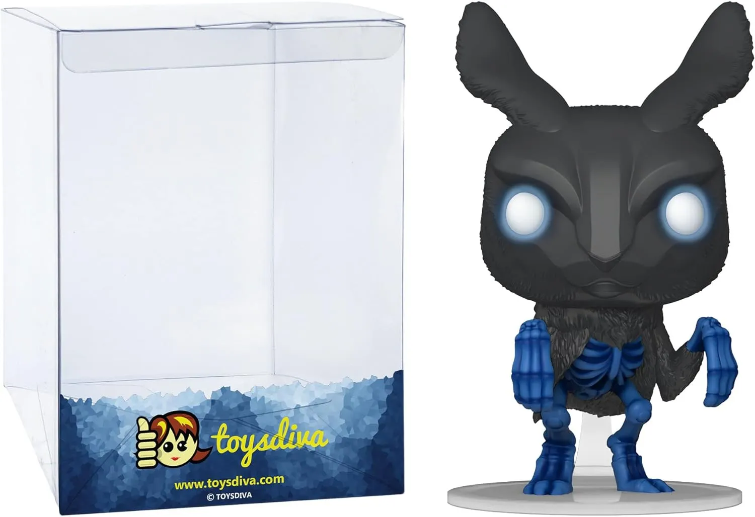 Black Rabbit: P o p ! Movies Vinyl Figurine Bundle with 1 Compatible 'ToysDiva' Graphic Protector (1296-67385 - B)