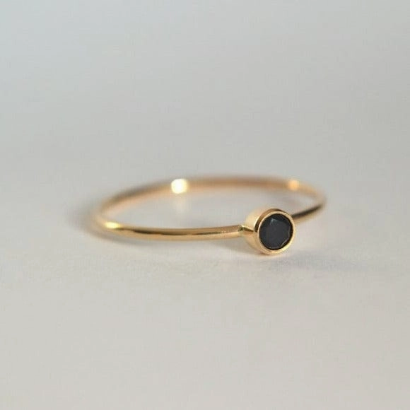 Black Spinel Ring