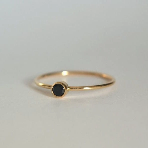 Black Spinel Ring