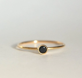 Black Spinel Ring