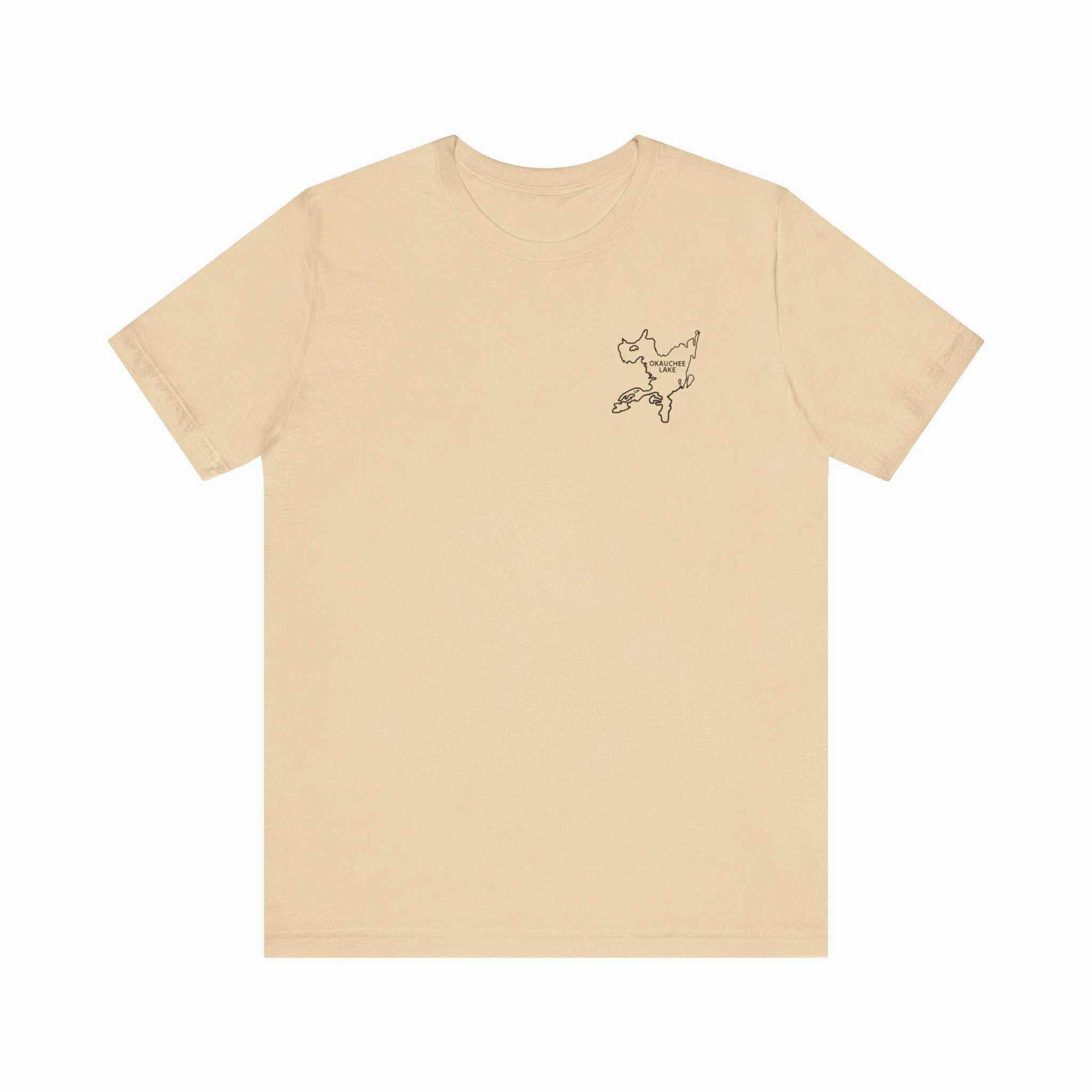 Bow fishing and Okauchee Lake Model - Unisex Lightweight Short Sleeve Tee