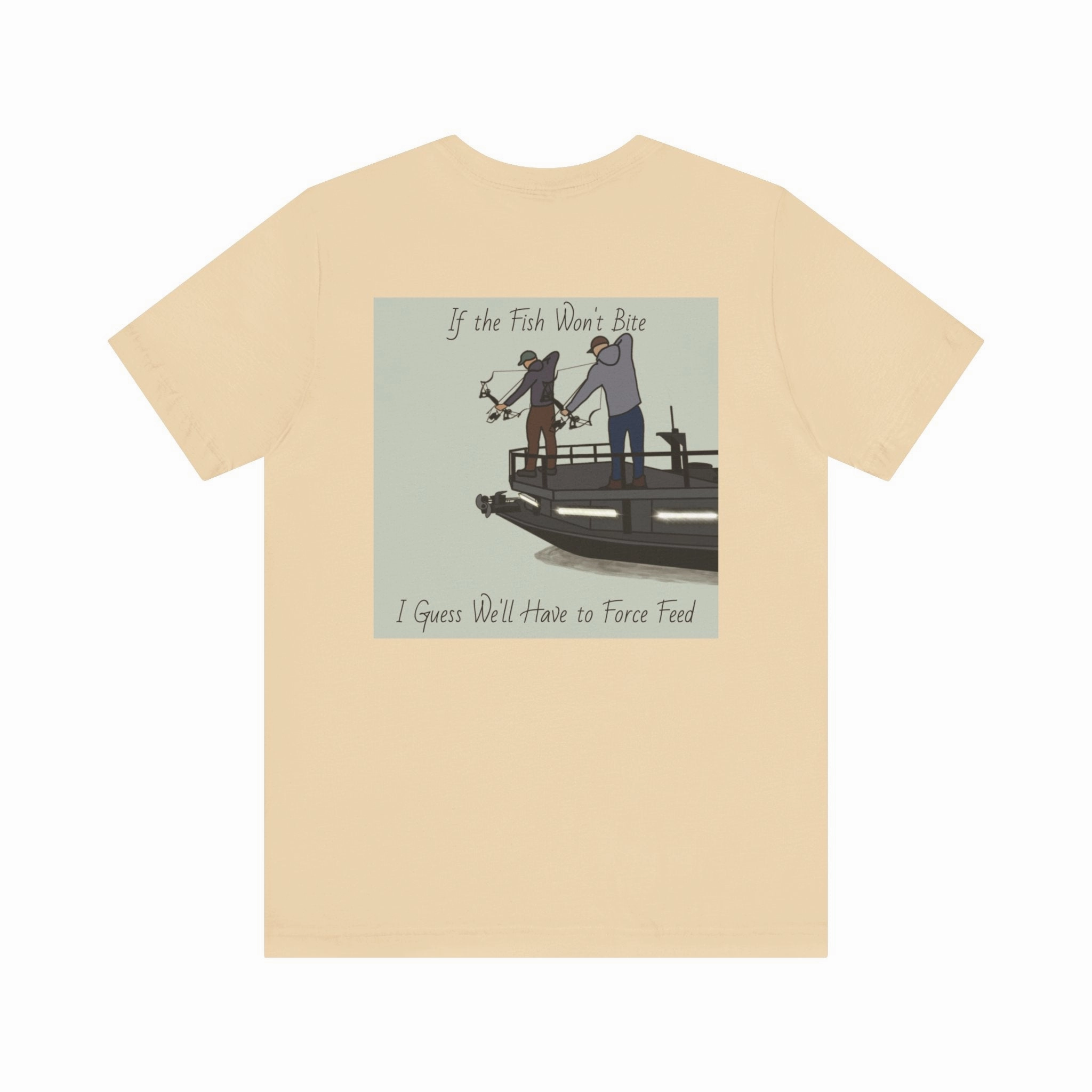Bow fishing and Okauchee Lake Model - Unisex Lightweight Short Sleeve Tee