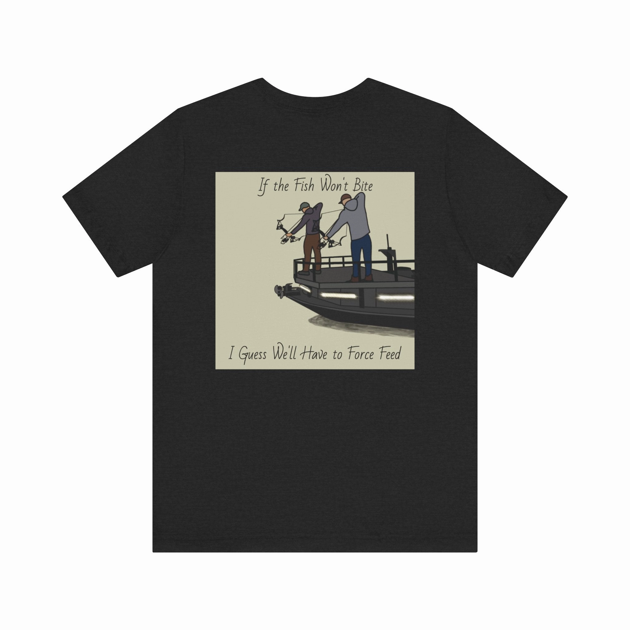 Bow fishing and Okauchee Lake Model - Unisex Lightweight Short Sleeve Tee