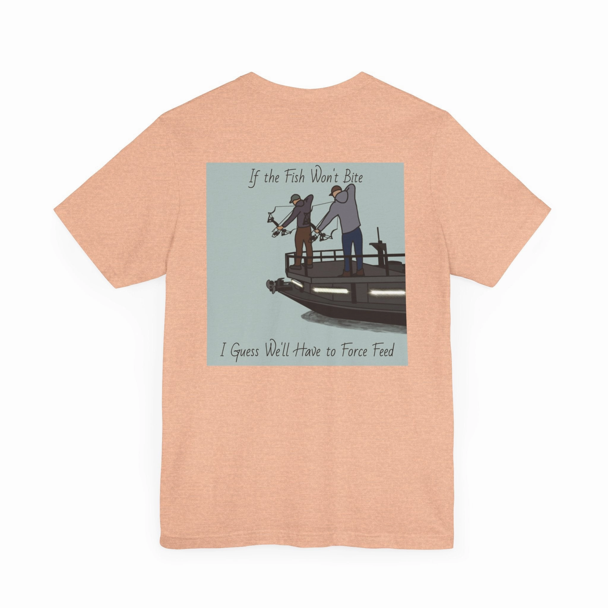 Bow fishing and Okauchee Lake Model - Unisex Lightweight Short Sleeve Tee