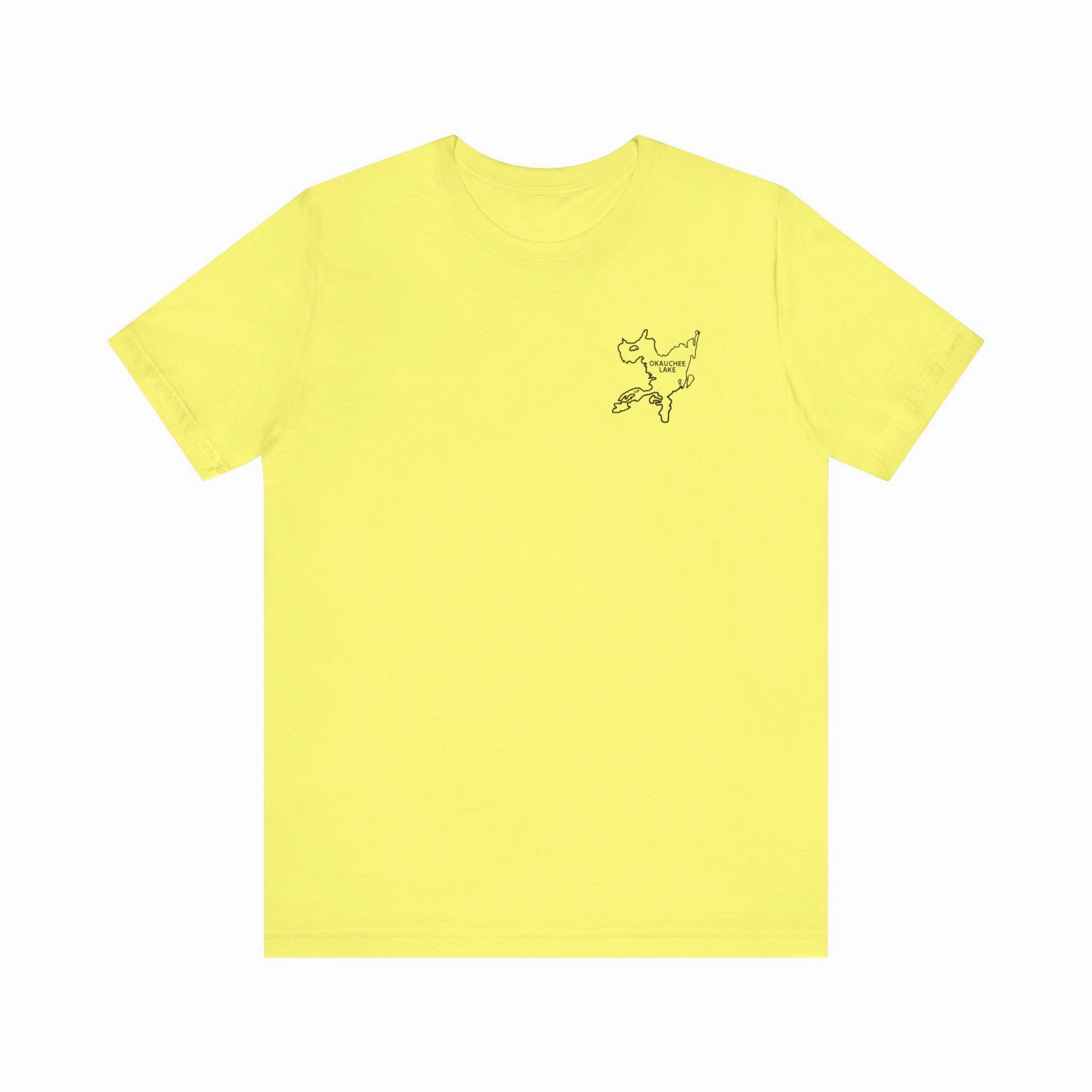 Bow fishing and Okauchee Lake Model - Unisex Lightweight Short Sleeve Tee