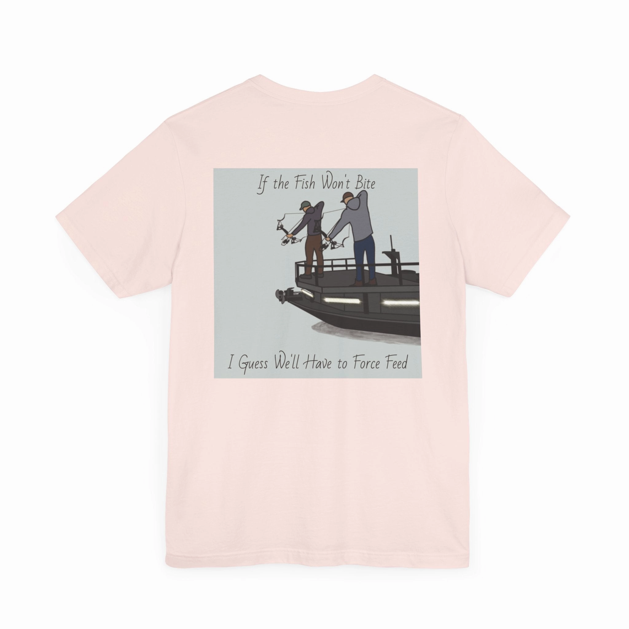 Bow fishing and Okauchee Lake Model - Unisex Lightweight Short Sleeve Tee