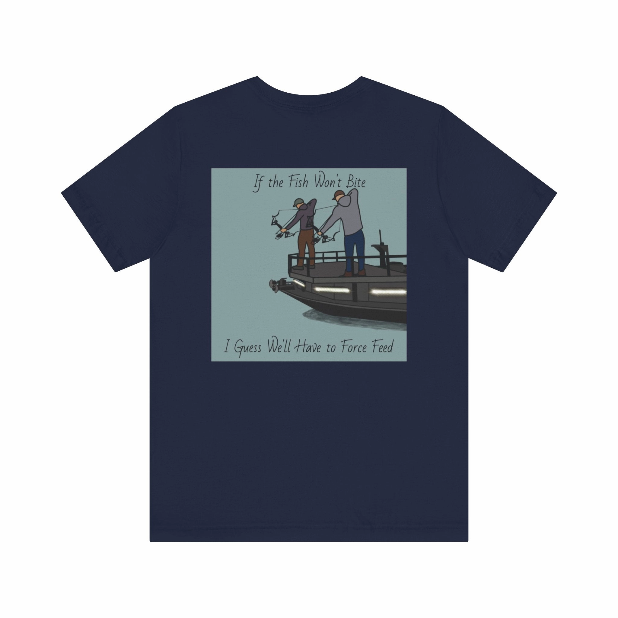 Bow fishing and Okauchee Lake Model - Unisex Lightweight Short Sleeve Tee