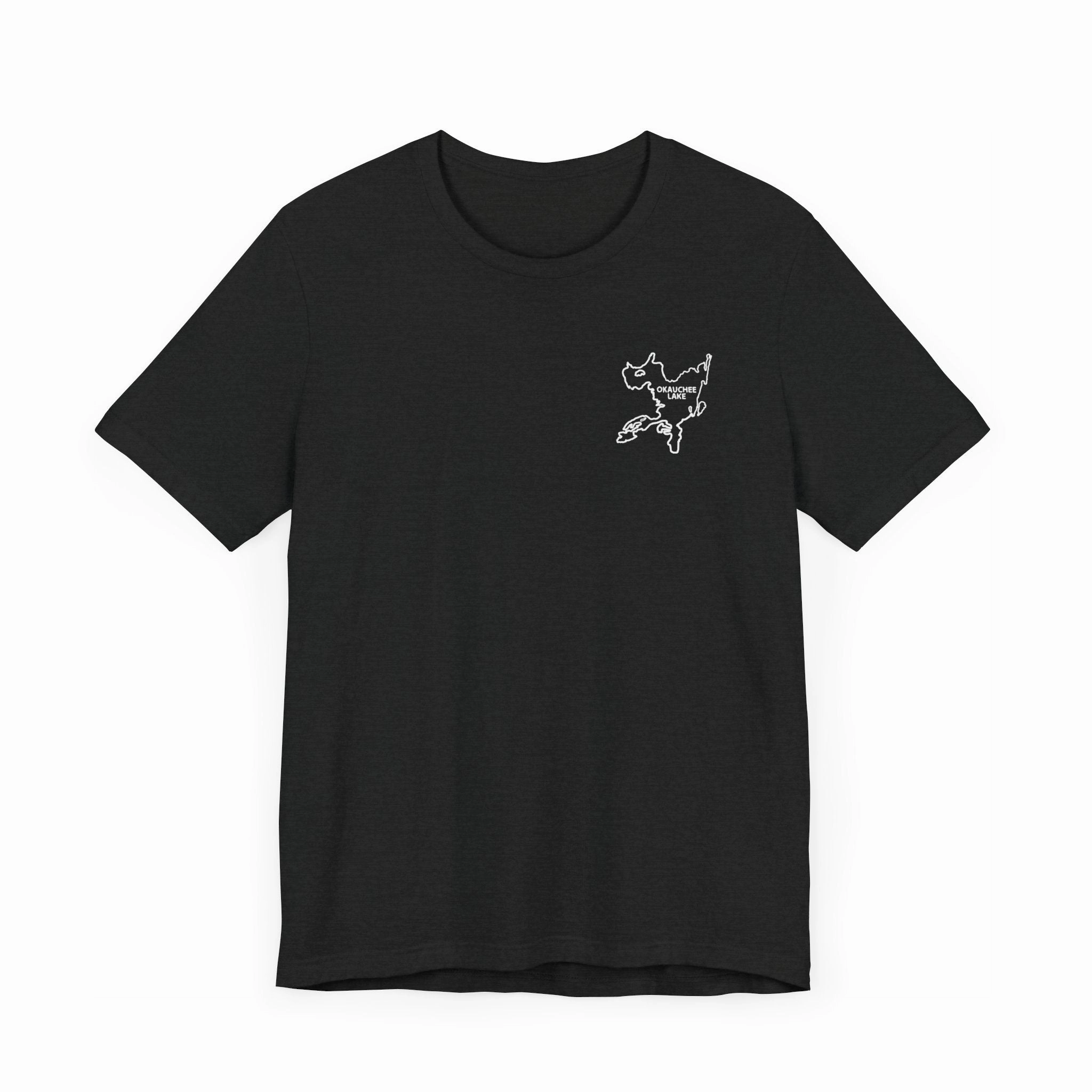 Bow fishing and Okauchee Lake Model - Unisex Lightweight Short Sleeve Tee