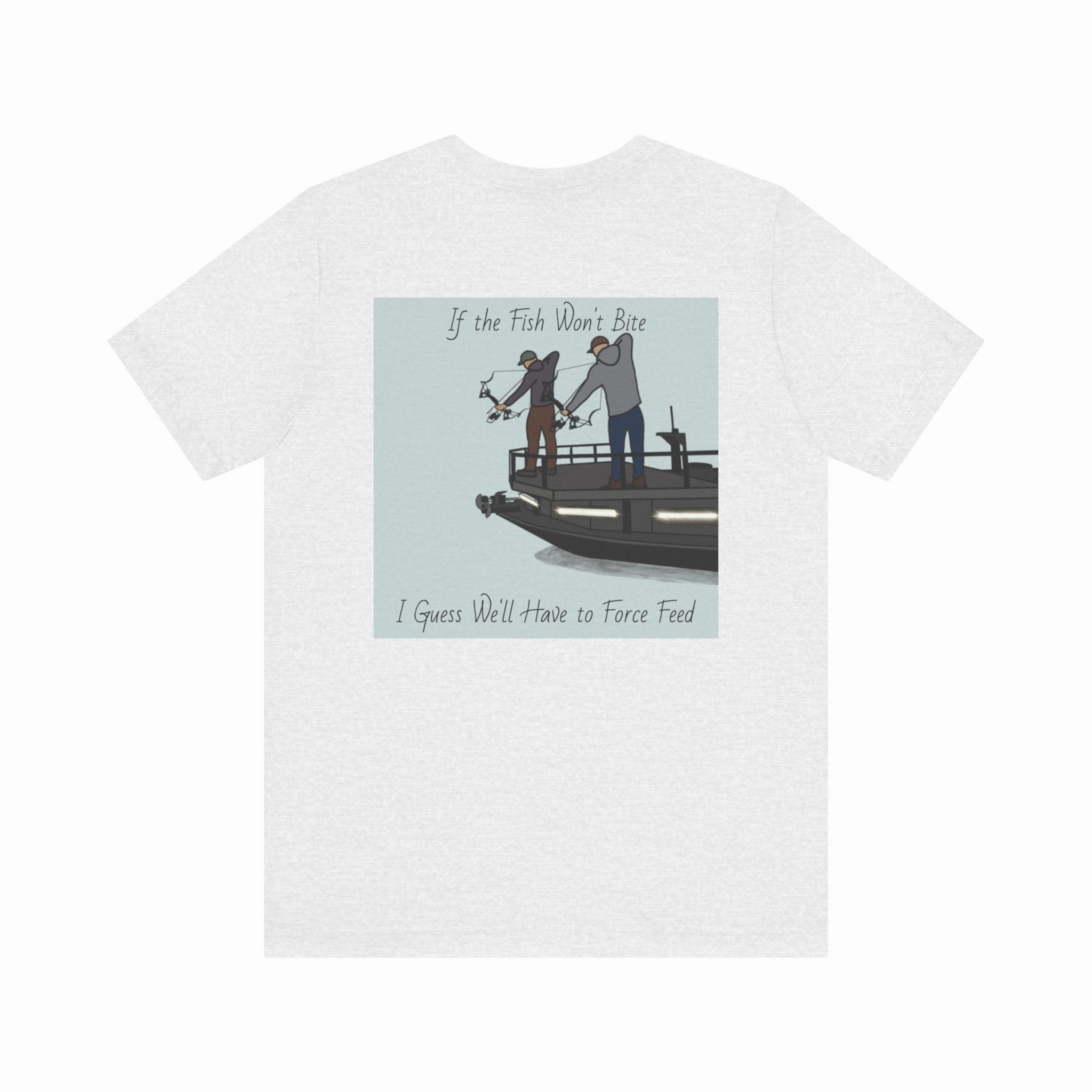 Bow fishing and Okauchee Lake Model - Unisex Lightweight Short Sleeve Tee