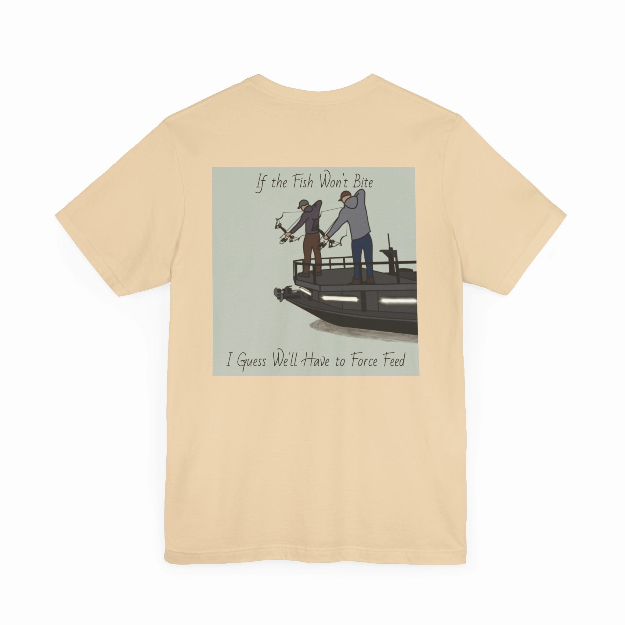 Bow fishing and Okauchee Lake Model - Unisex Lightweight Short Sleeve Tee