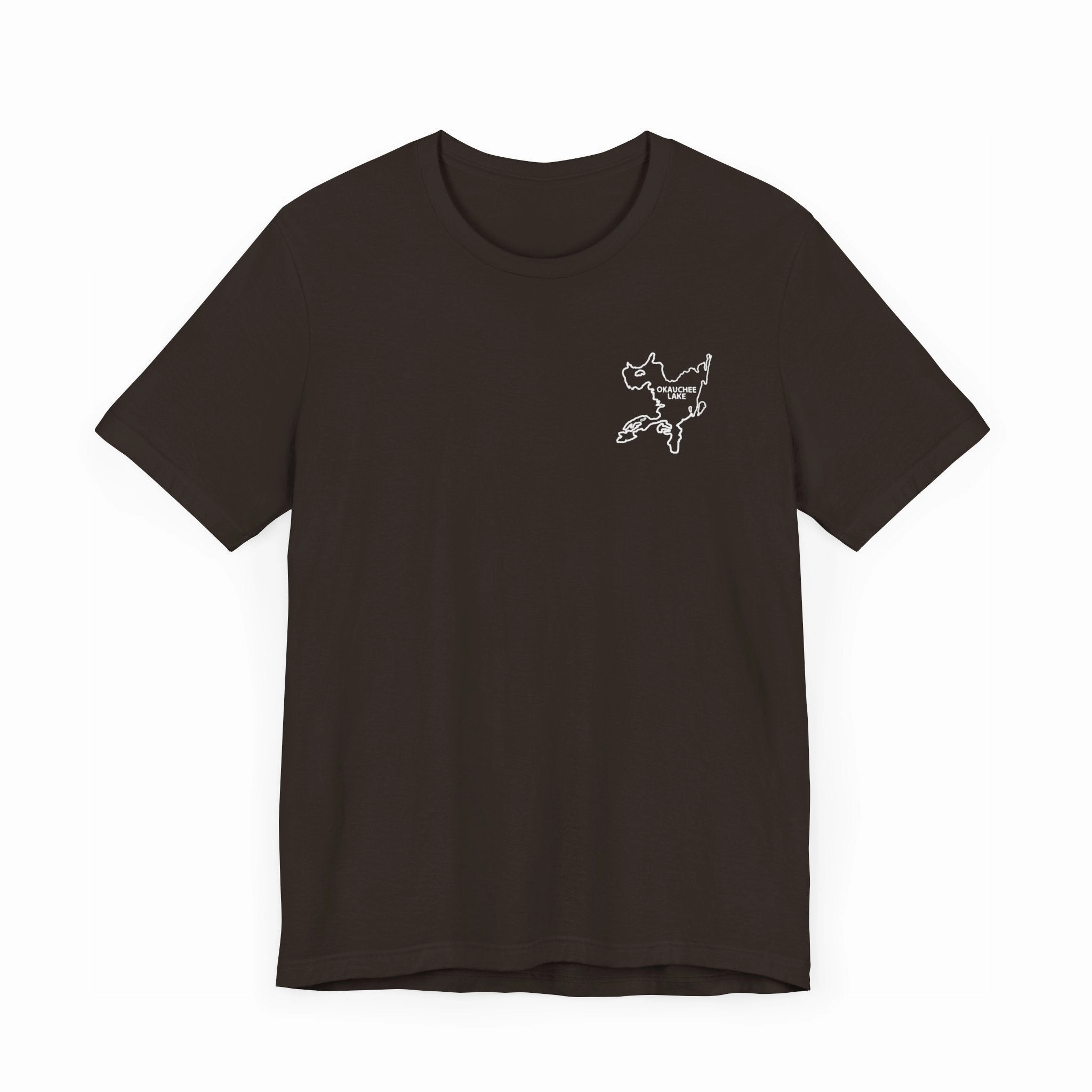 Bow fishing and Okauchee Lake Model - Unisex Lightweight Short Sleeve Tee
