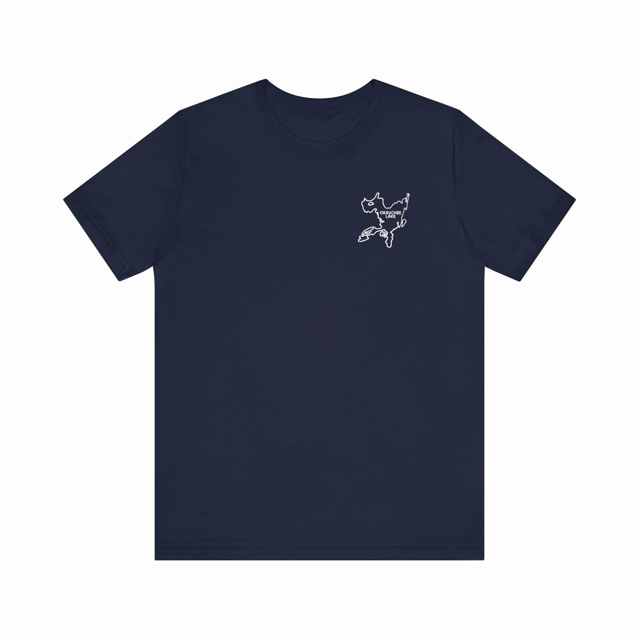 Bow fishing and Okauchee Lake Model - Unisex Lightweight Short Sleeve Tee