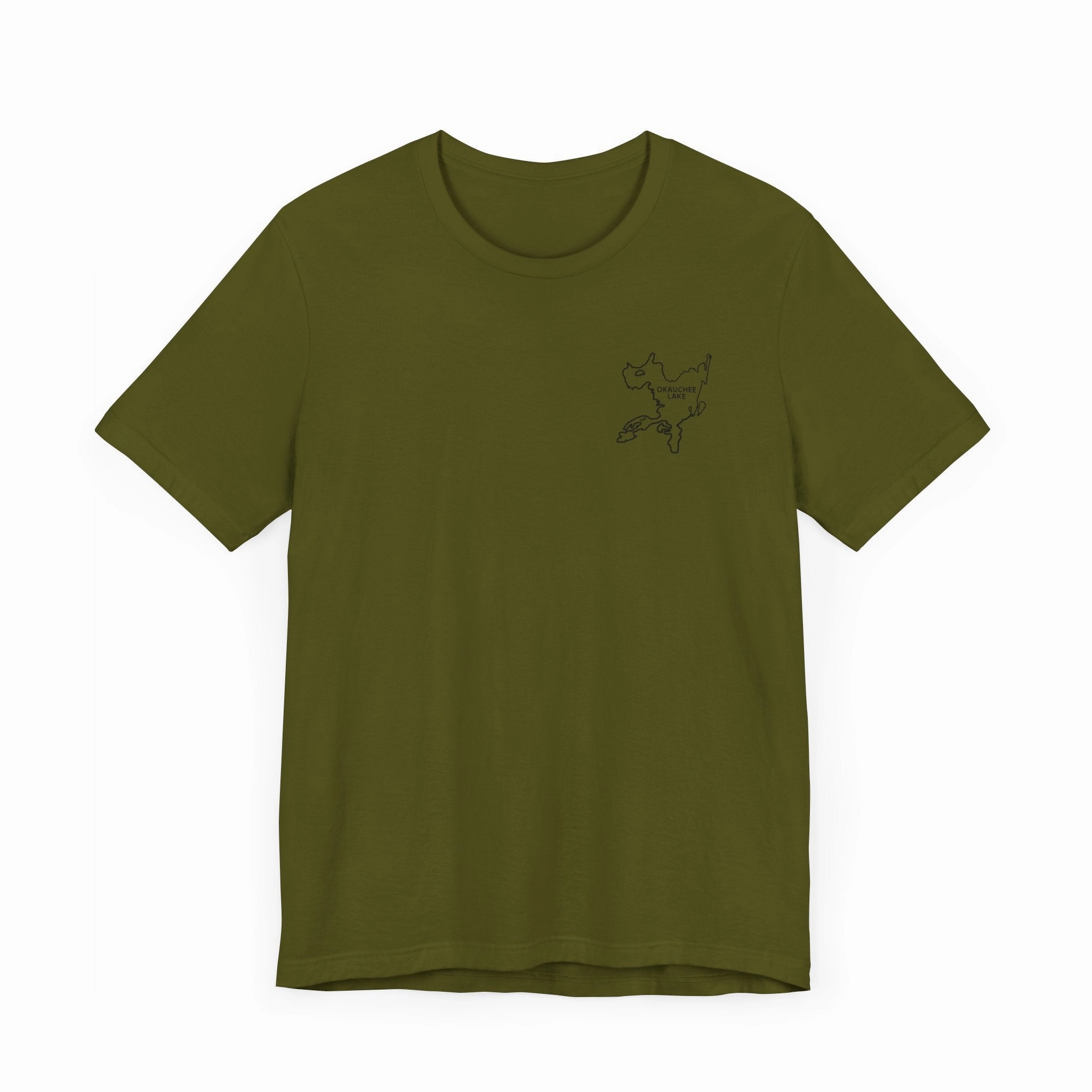 Bow fishing and Okauchee Lake Model - Unisex Lightweight Short Sleeve Tee