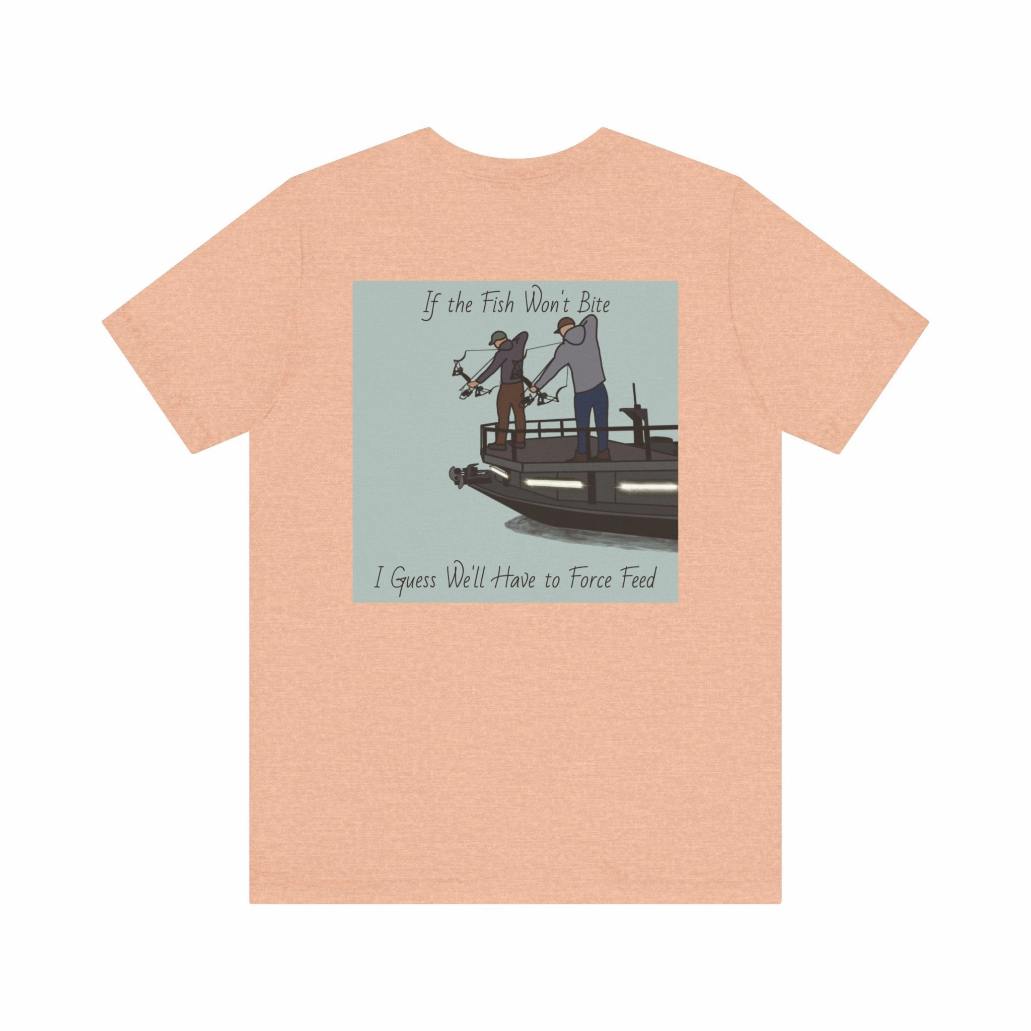 Bow fishing and Okauchee Lake Model - Unisex Lightweight Short Sleeve Tee