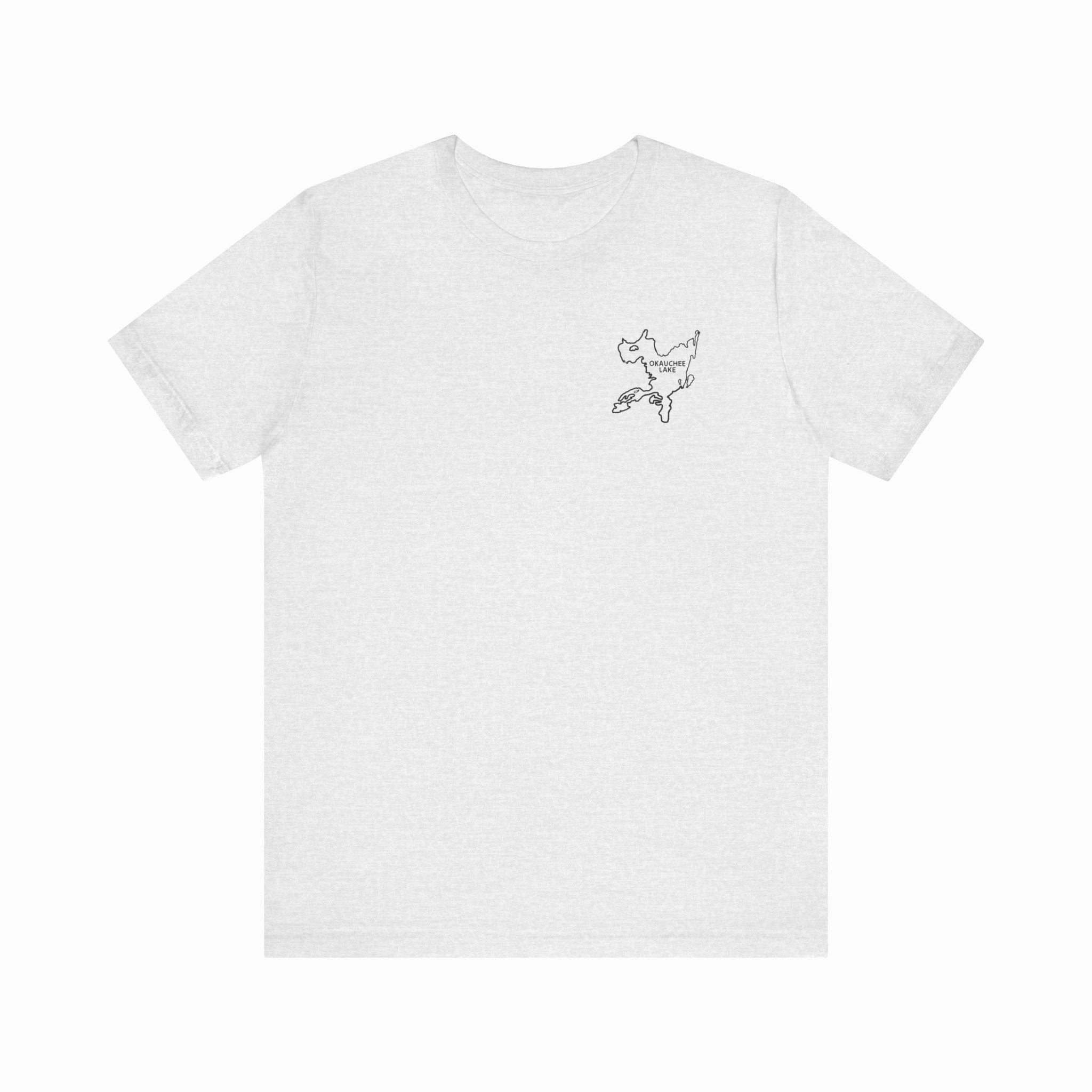 Bow fishing and Okauchee Lake Model - Unisex Lightweight Short Sleeve Tee