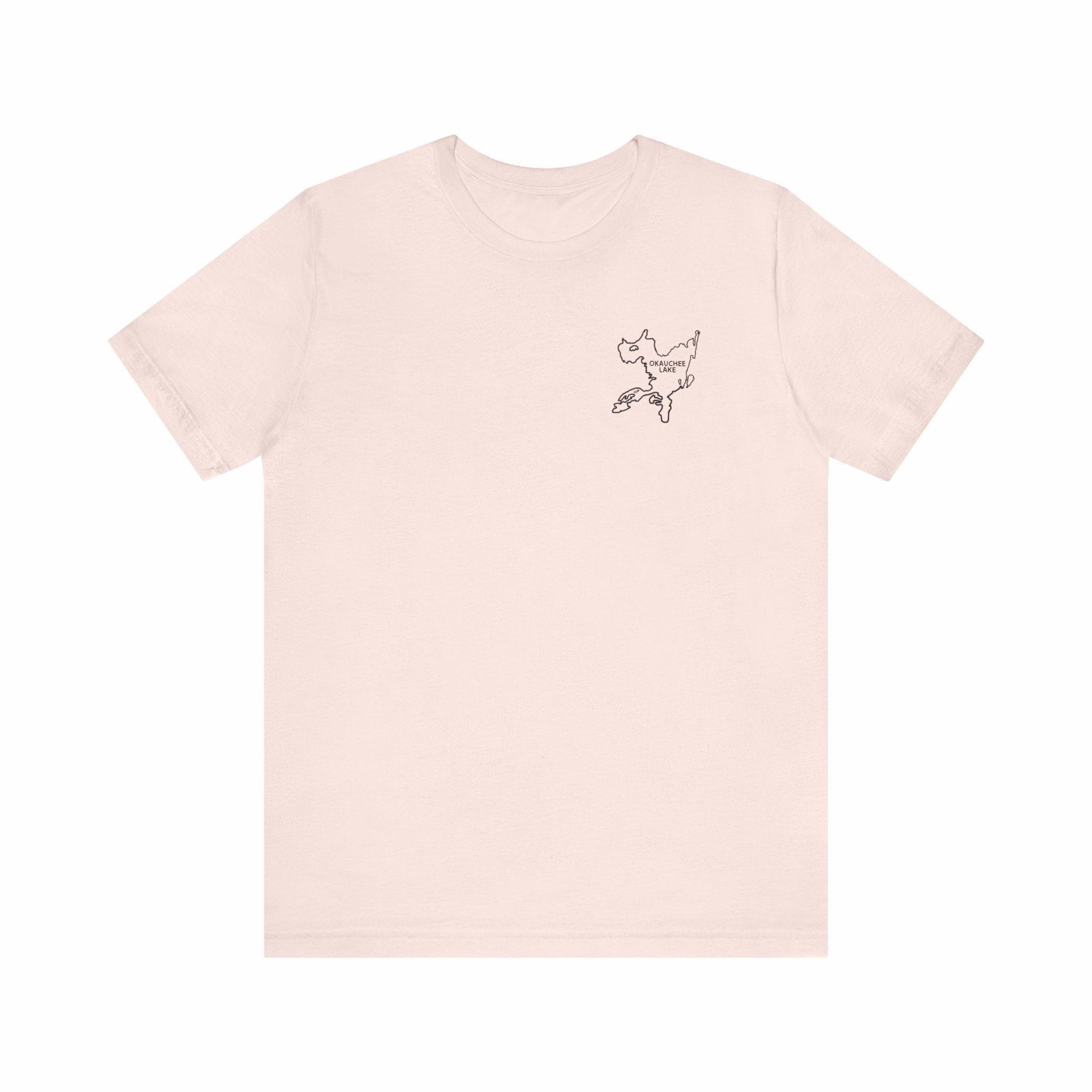Bow fishing and Okauchee Lake Model - Unisex Lightweight Short Sleeve Tee