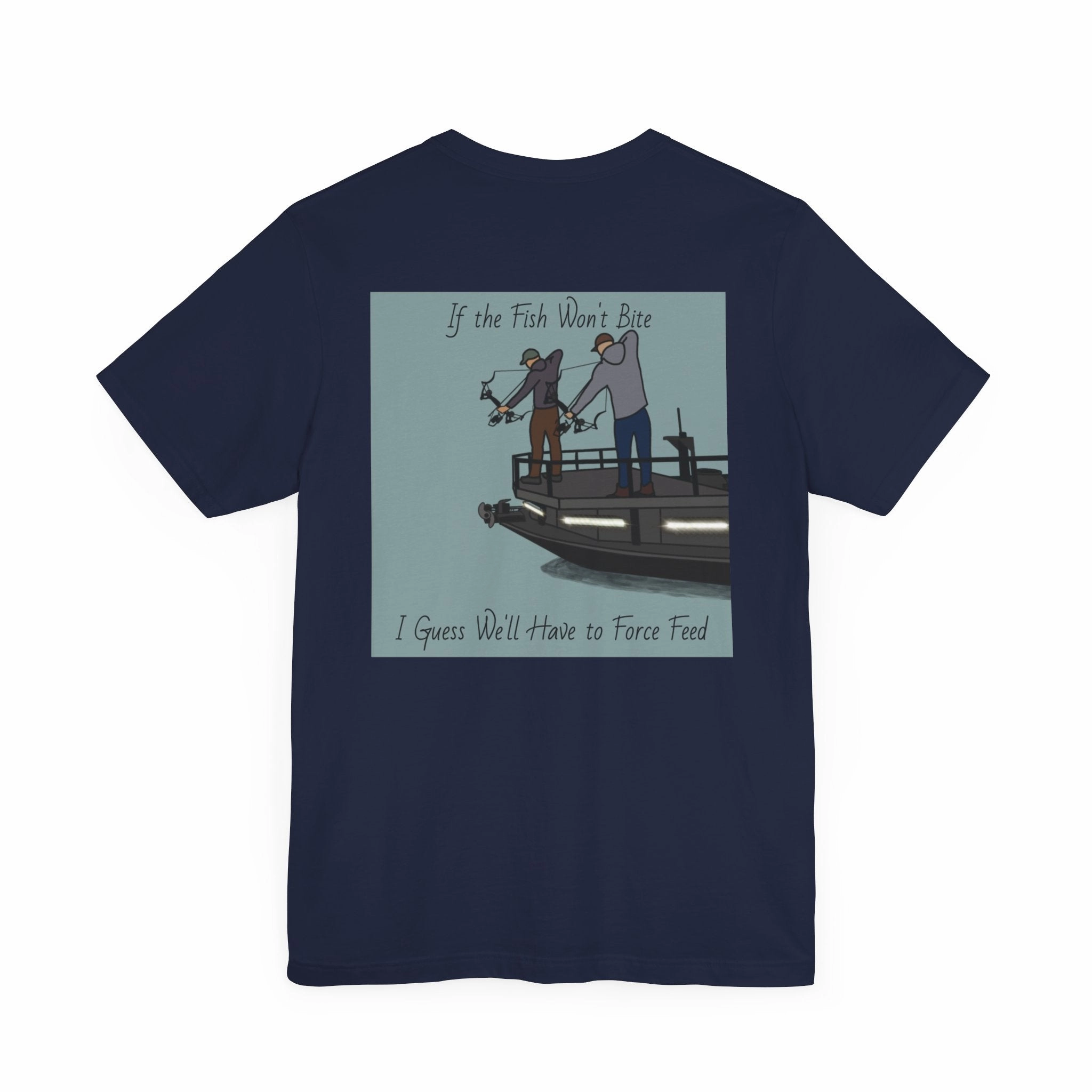 Bow fishing and Okauchee Lake Model - Unisex Lightweight Short Sleeve Tee