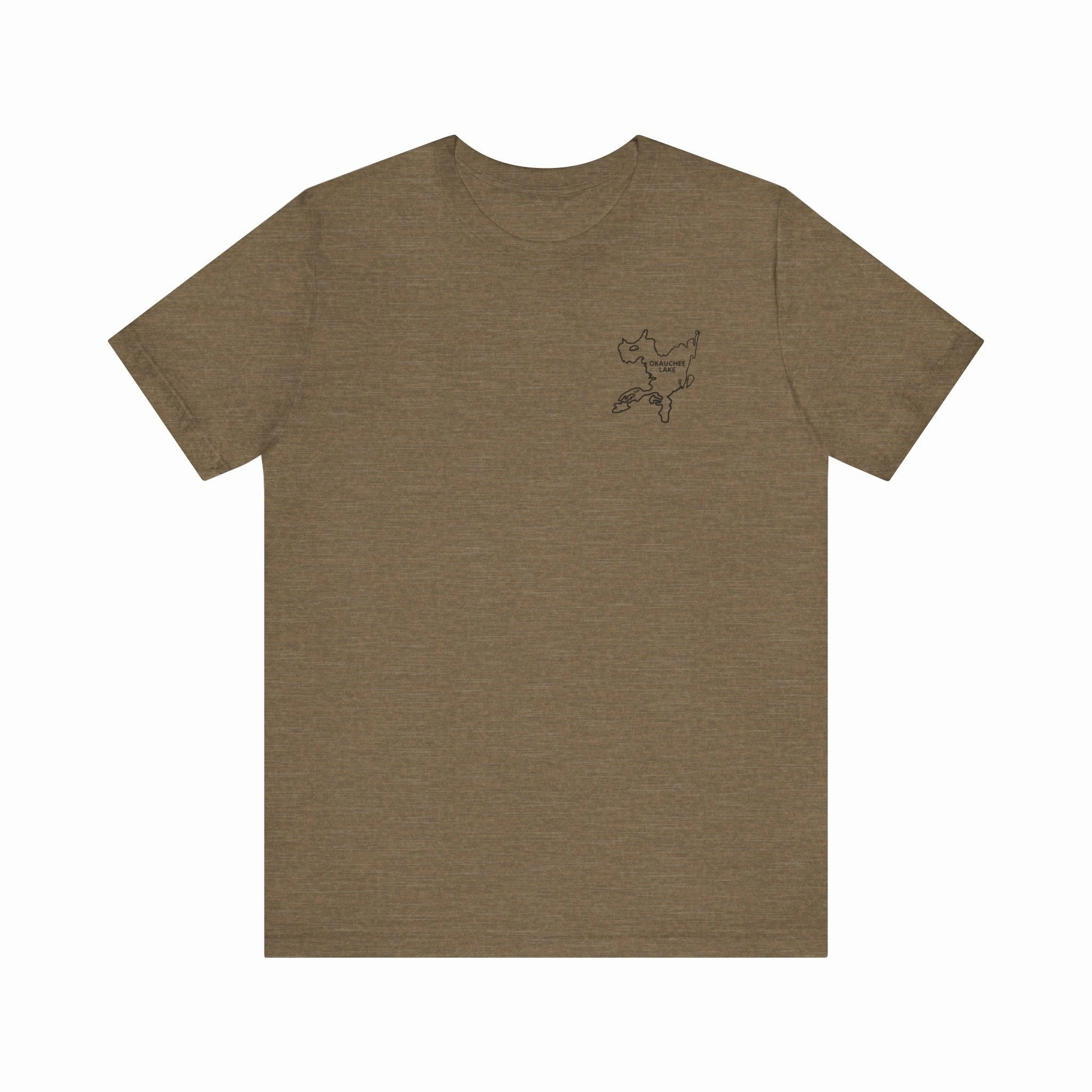 Bow fishing and Okauchee Lake Model - Unisex Lightweight Short Sleeve Tee