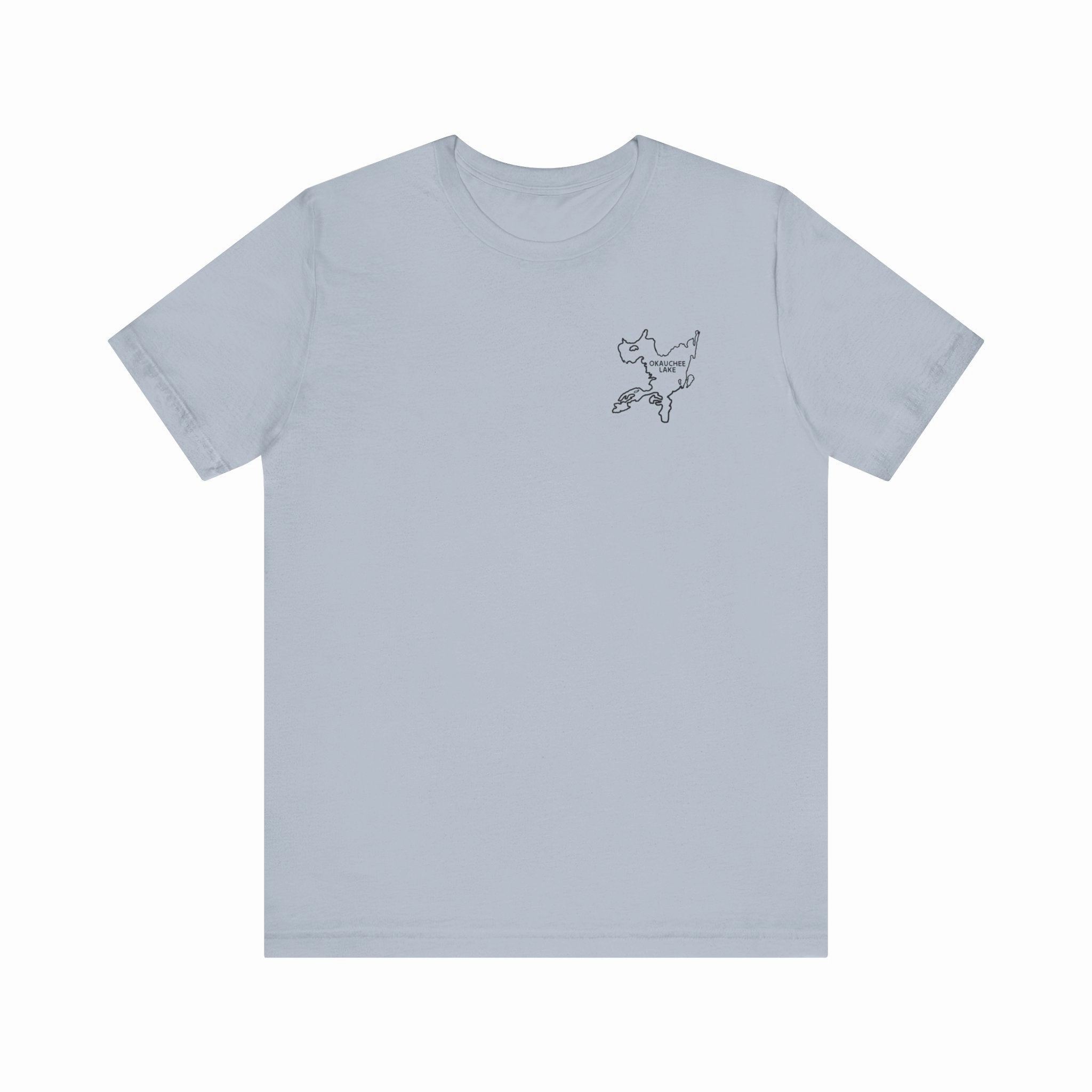 Bow fishing and Okauchee Lake Model - Unisex Lightweight Short Sleeve Tee