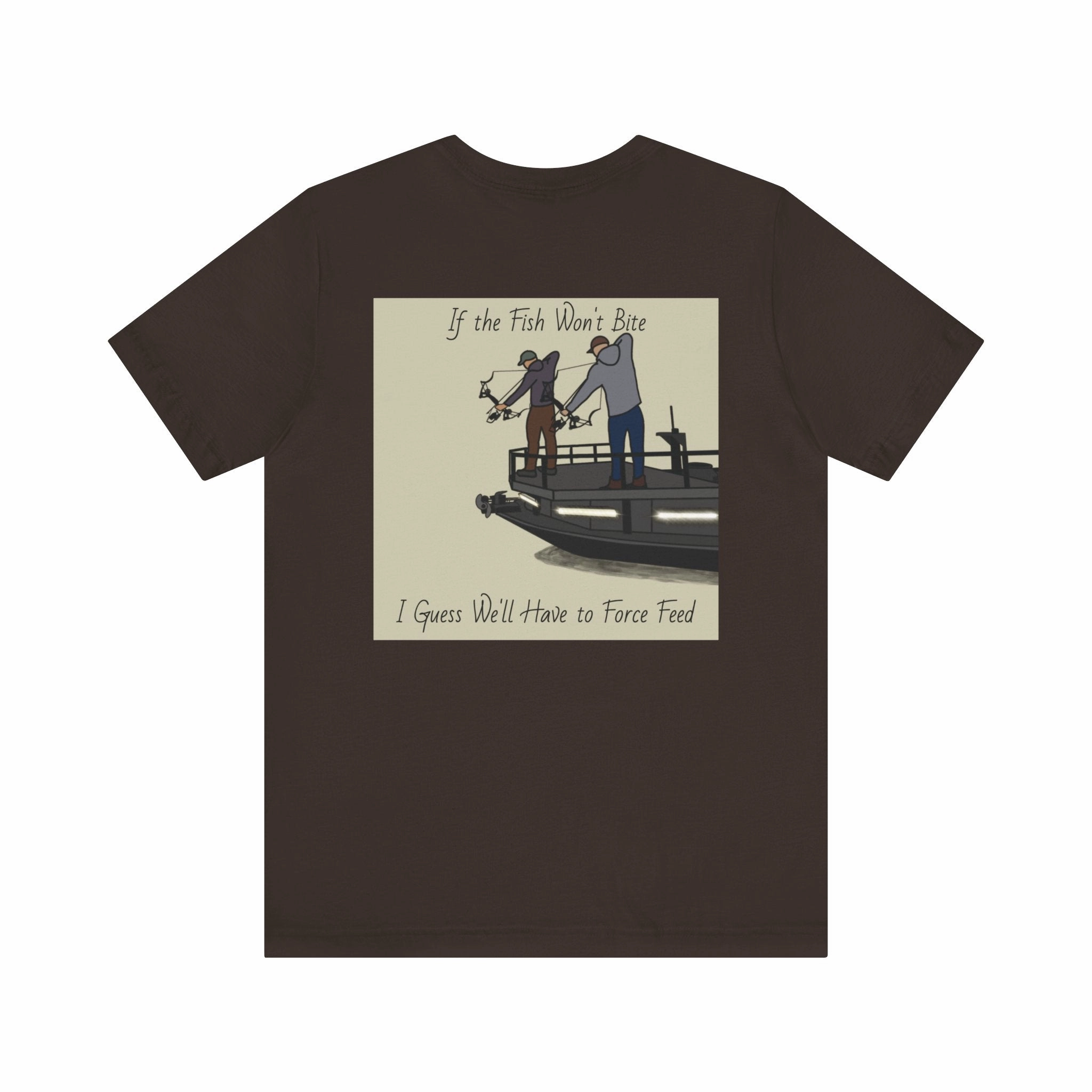 Bow fishing and Okauchee Lake Model - Unisex Lightweight Short Sleeve Tee