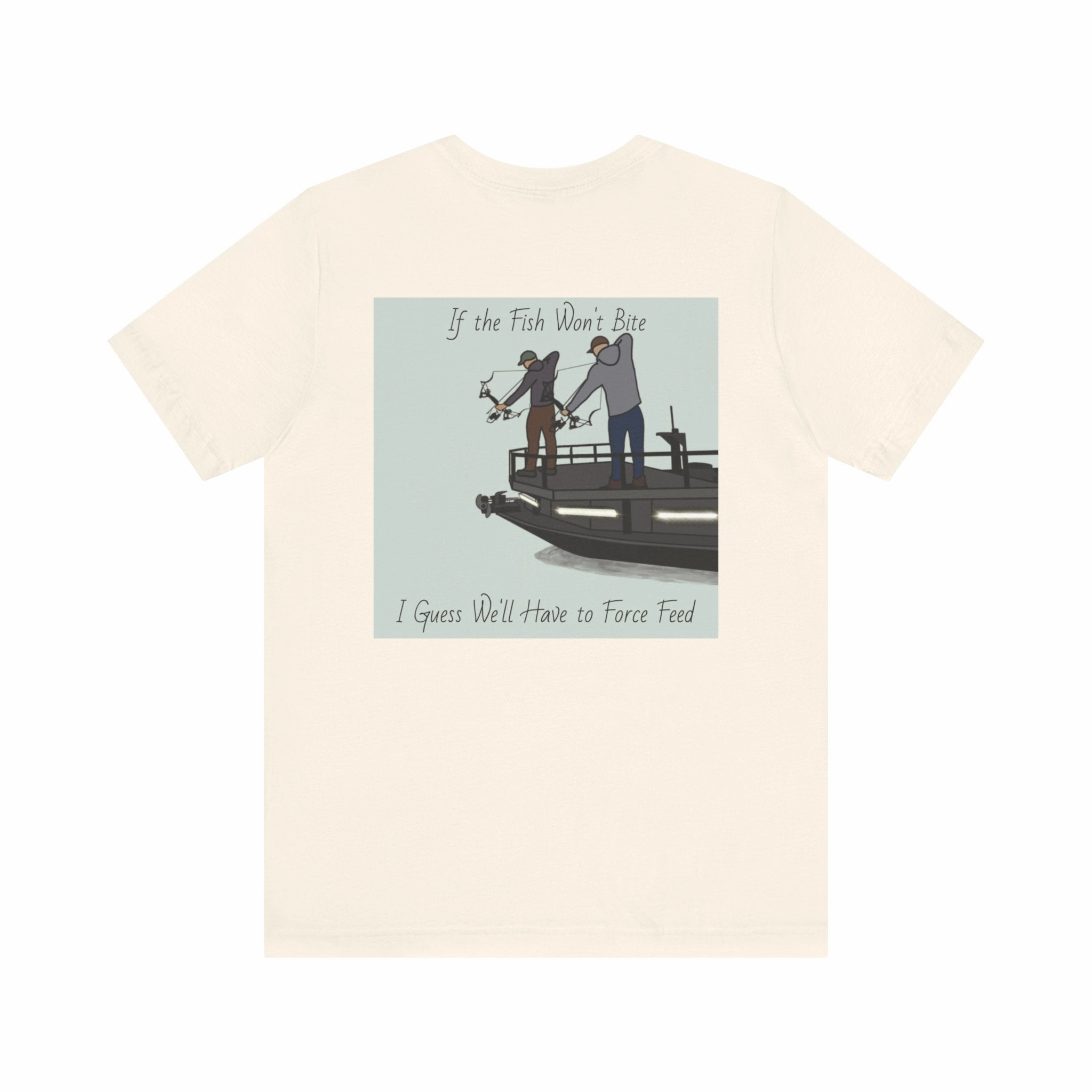 Bow fishing and Okauchee Lake Model - Unisex Lightweight Short Sleeve Tee