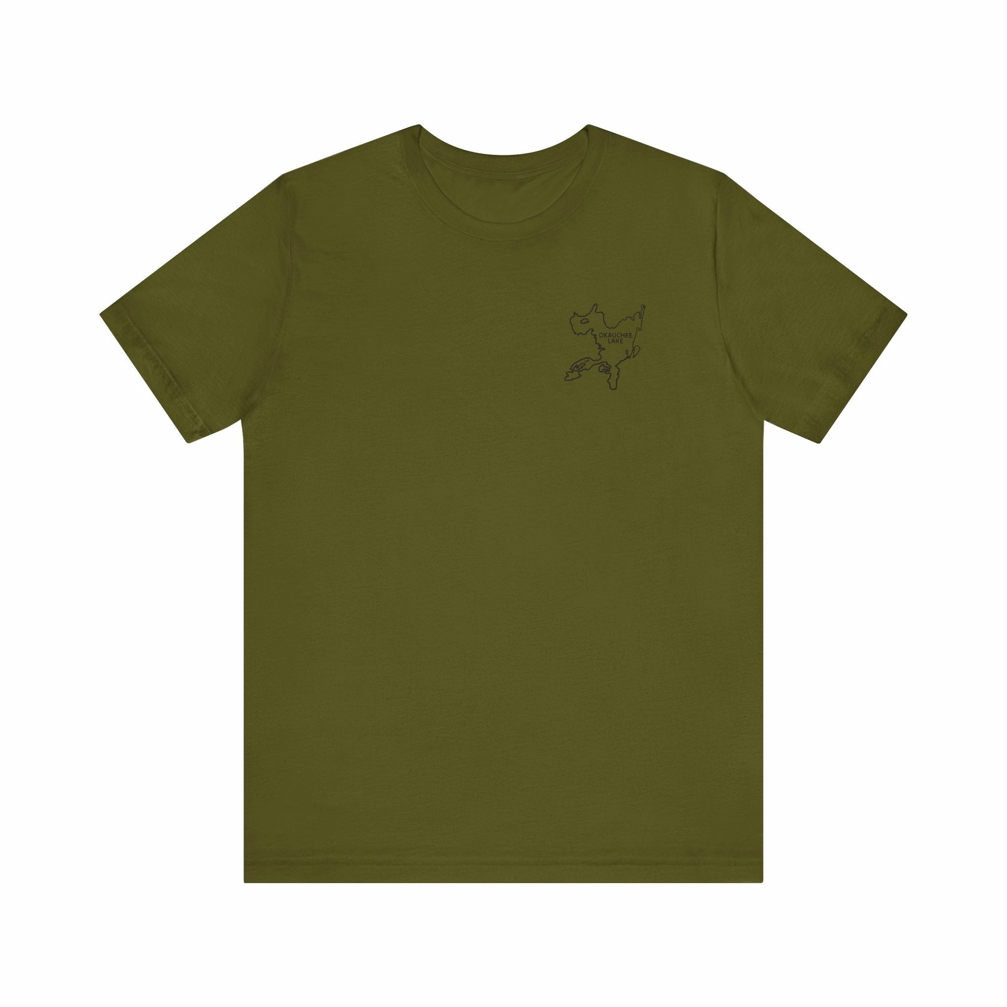 Bow fishing and Okauchee Lake Model - Unisex Lightweight Short Sleeve Tee