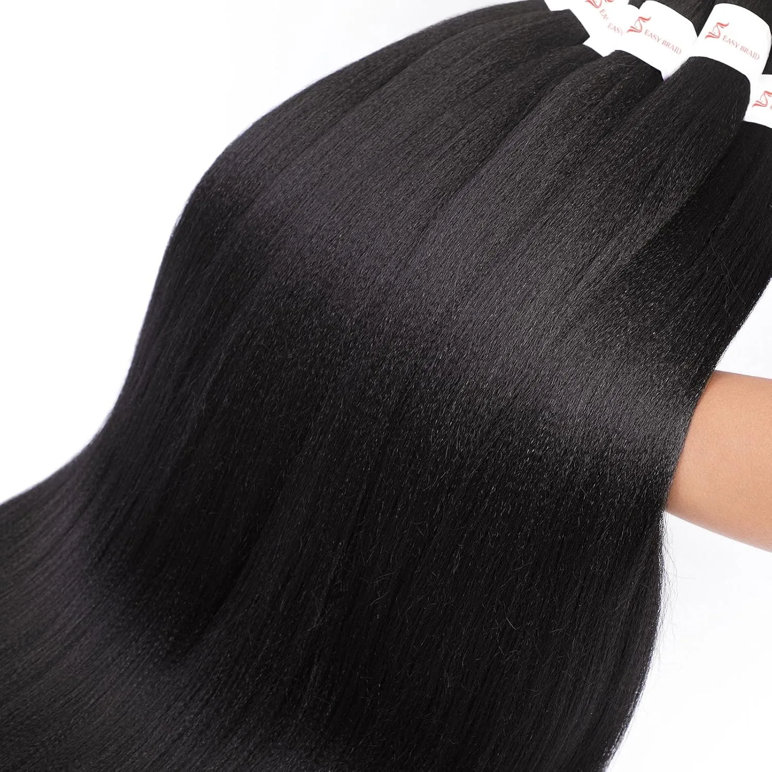 Braiding Hair Pre Stretched 22 Inch 8 Pack Long Braiding Hair Professional Pre Stretched Hair For Braiding Soft Yaki Texture Hot Water Setting Synthetic Crochet Braids Hair For Women (22Inch,4#)