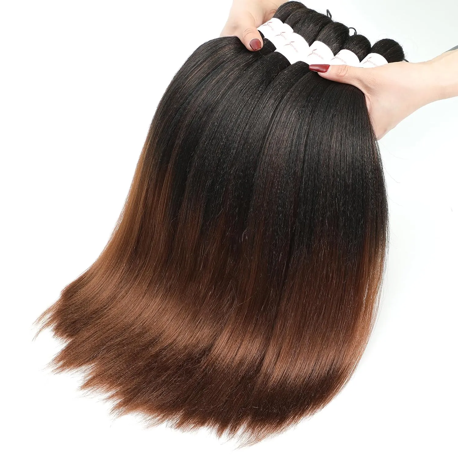 Braiding Hair Pre Stretched for Women Girls 18 Inch 8 Pack Hair Extensions Box Braids Soft Synthetic Knotless Yaki Texture Hot Water Setting Braiding Hair (18Inch, 1B/30)