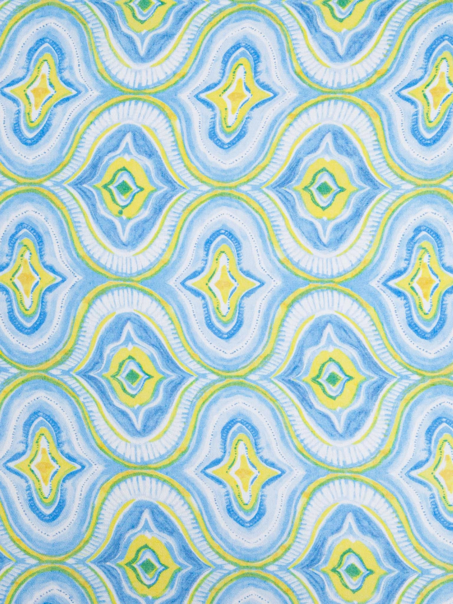 Bree Lightweight Scarf - Blue, Moroccan Tiles