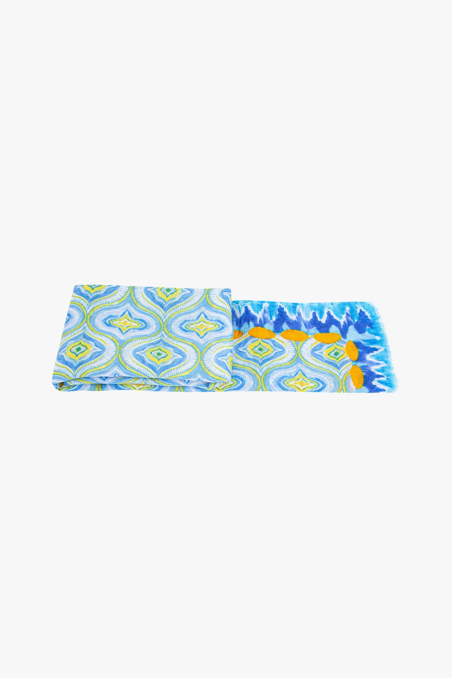 Bree Lightweight Scarf - Blue, Moroccan Tiles