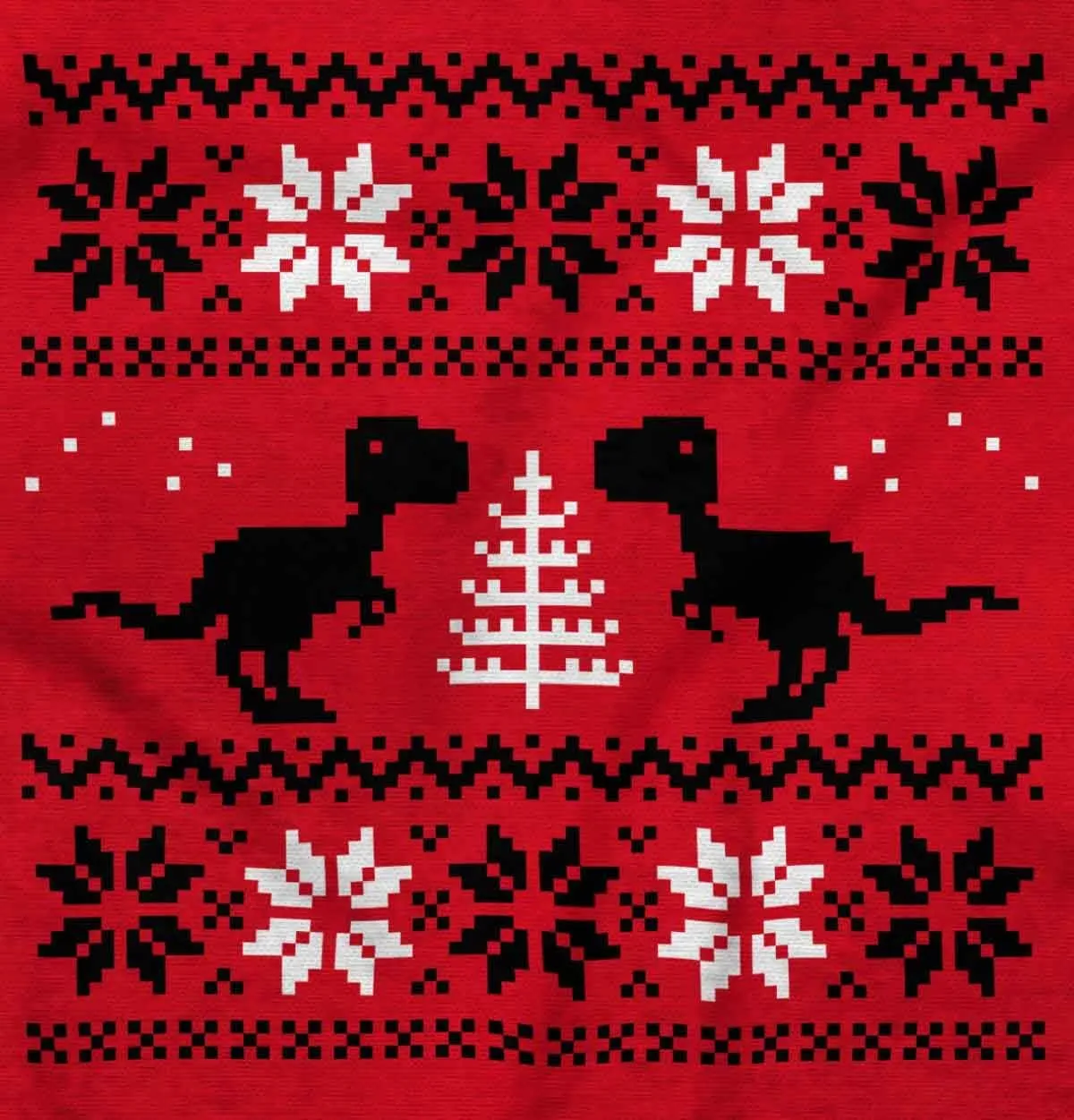 Brisco Brands Ugly Christmas T-Rex Dinosaur Party Youth Hoodie Boy Girl
