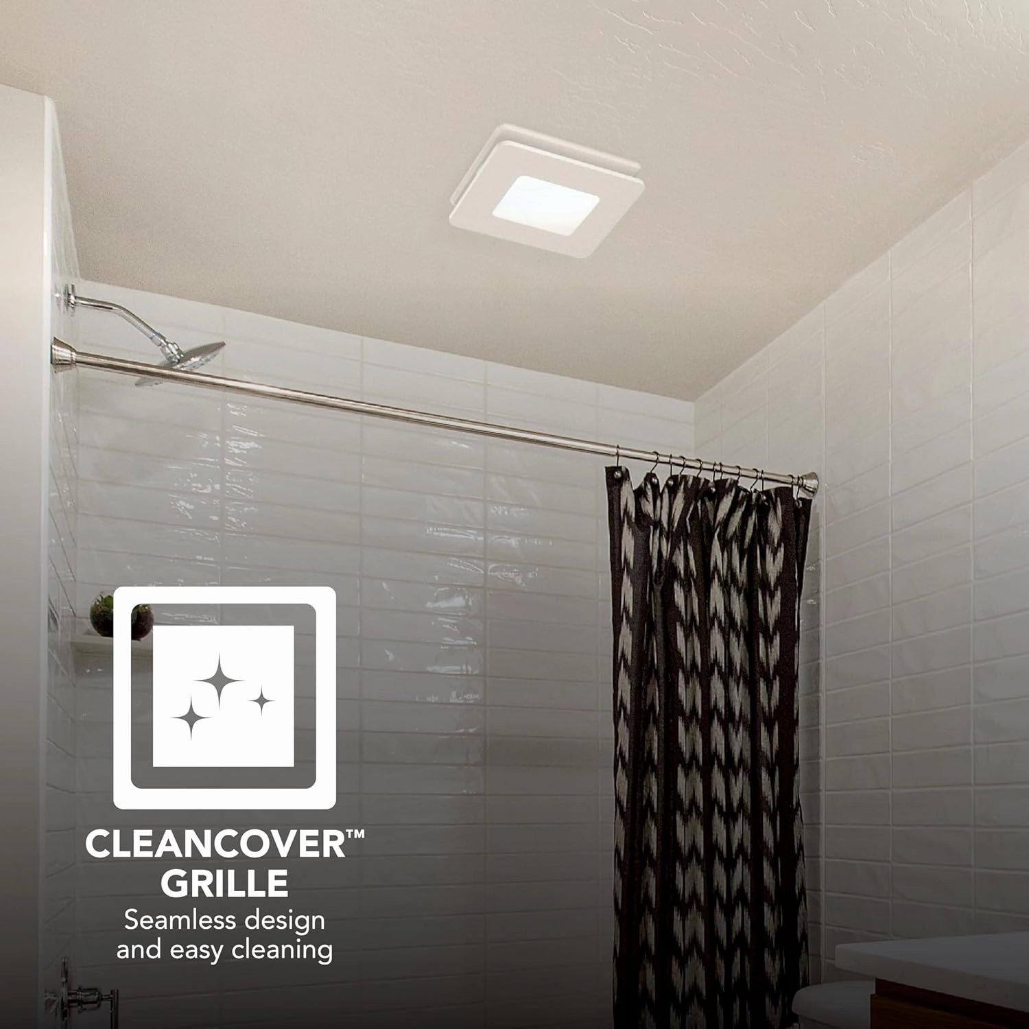 Broan-NuTone® BEL8 Bathroom Exhaust Fan w/LED Light, 80 CFM, ENERGY STAR® Exhaust Fan, 1.5 Sones