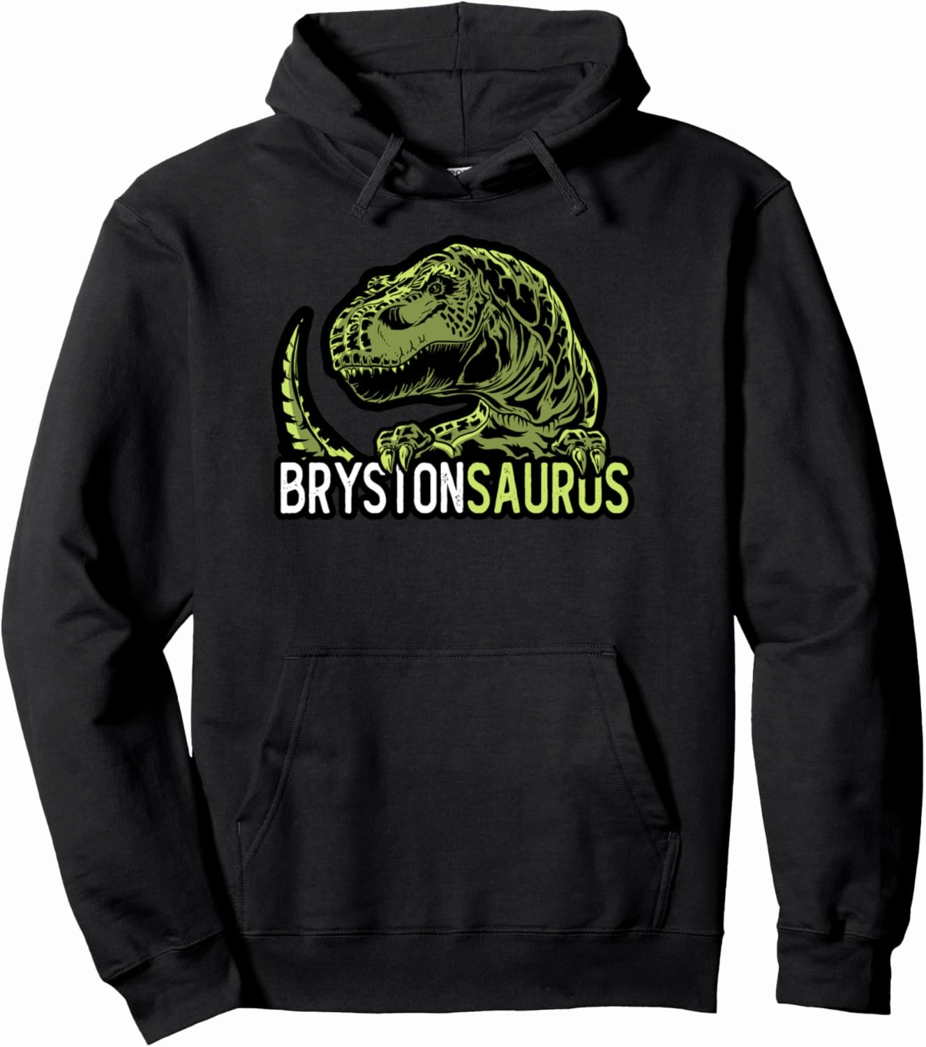 Bryston Saurus Personalized Name Dinosaur T-Rex Pullover Hoodie