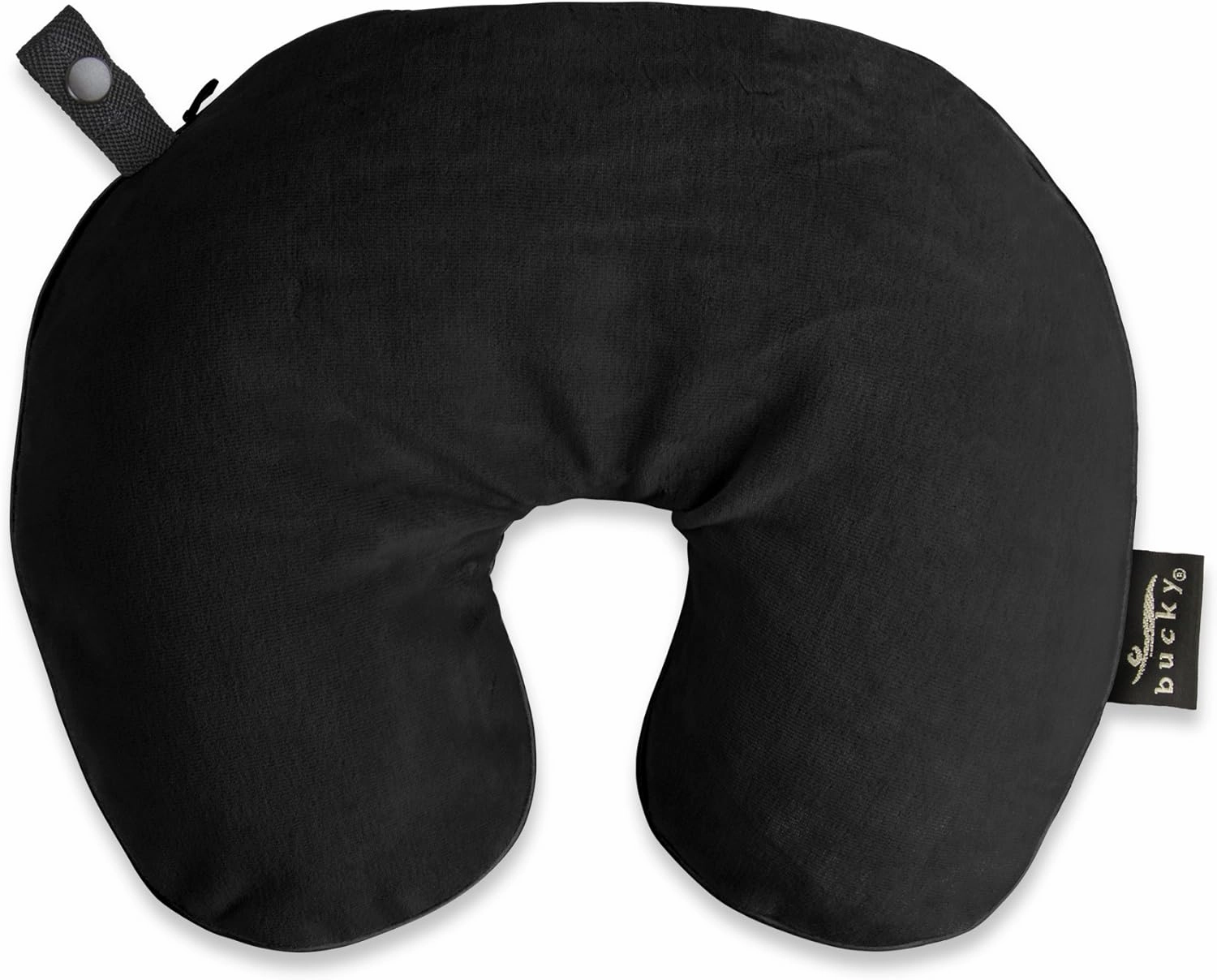 Bucky Utopia U-Shaped Neck Pillow, Black, One Size